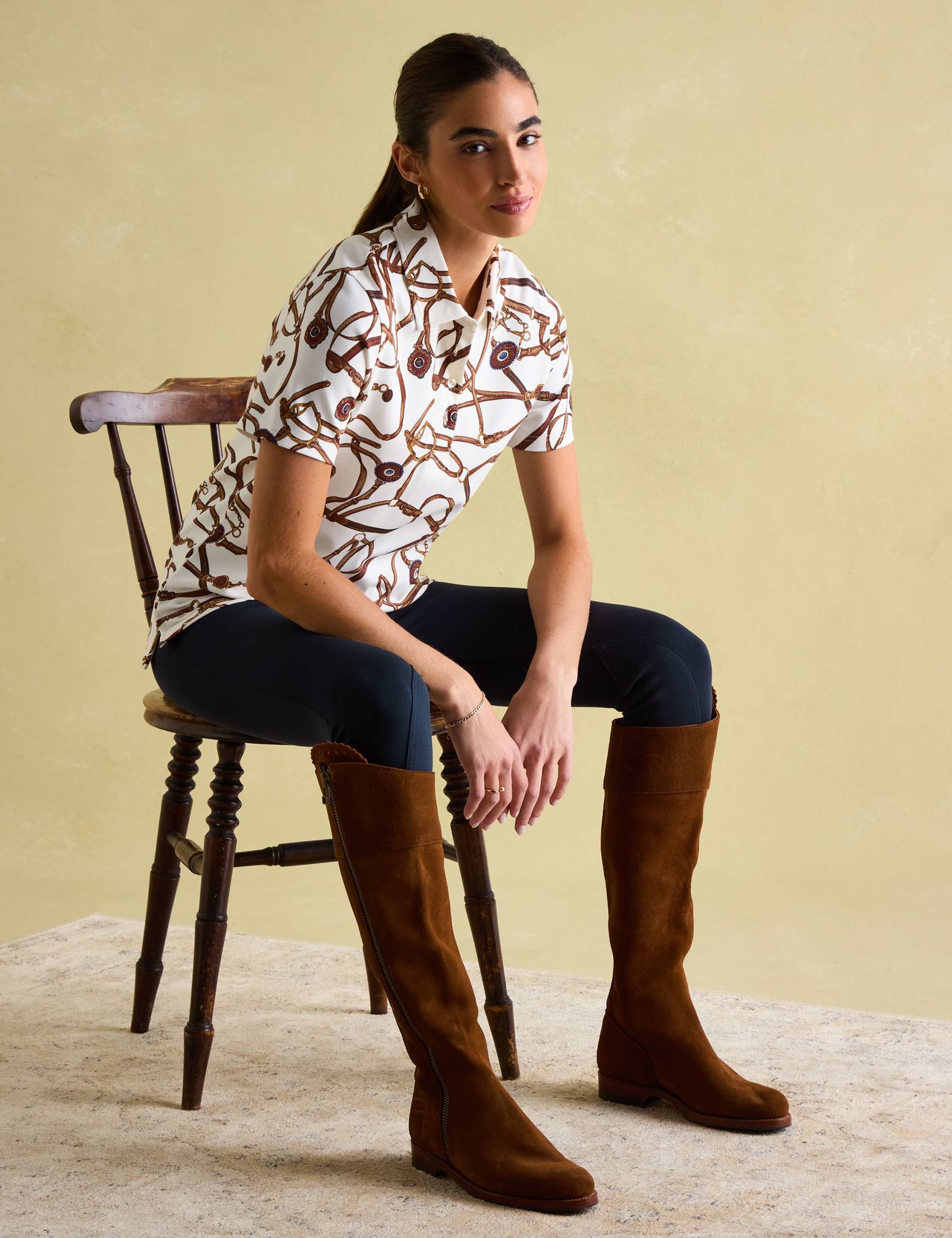 Bridle Print Polo Shirt 4 of 7