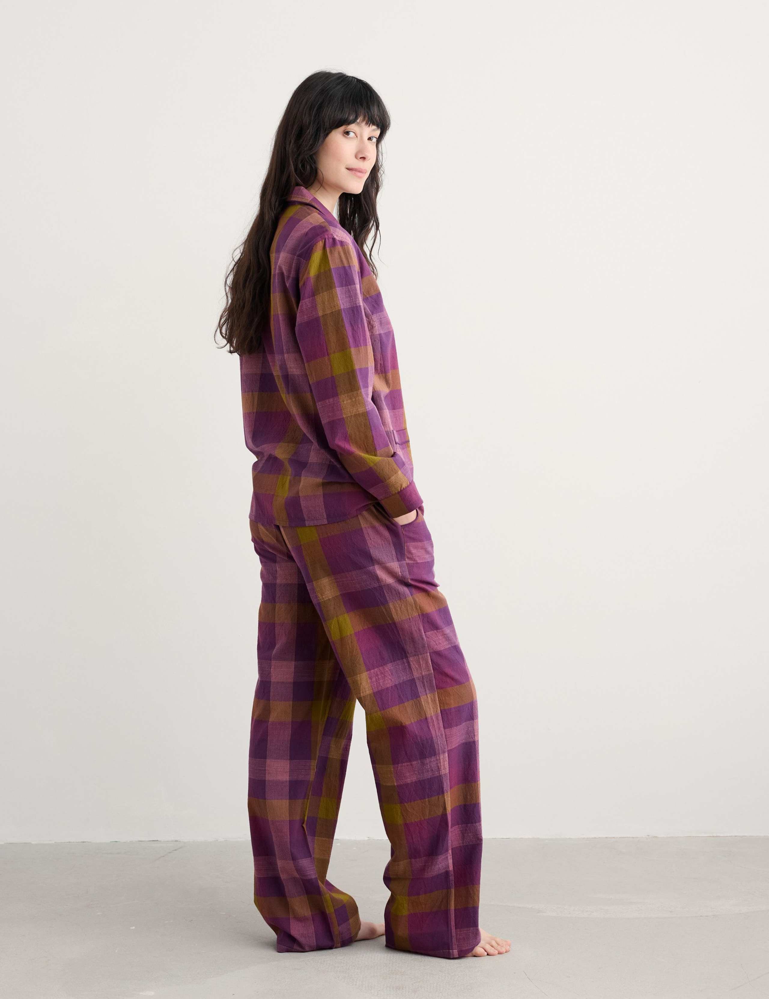 Pure Cotton Check Pyjama Set 4 of 5