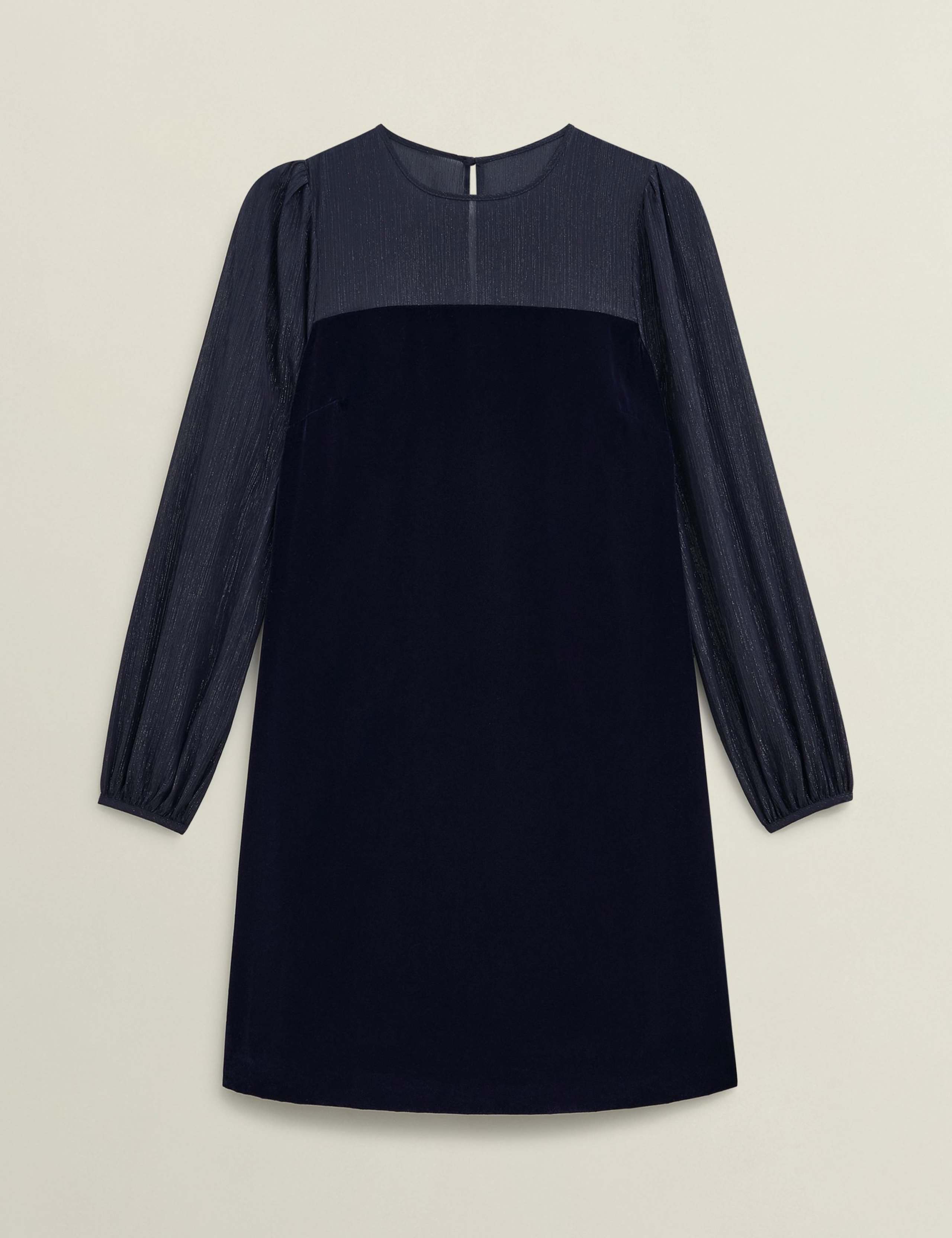Velvet Mini Shift Dress 2 of 7