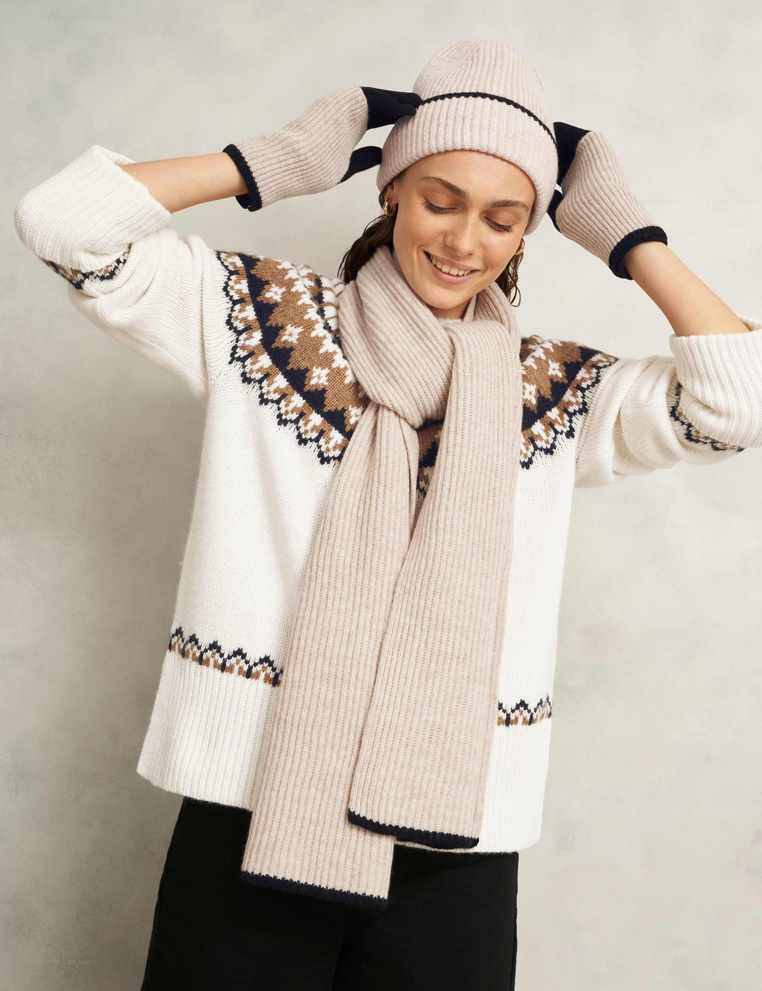 Pure Wool Knitted Beanie Hat 3 of 3