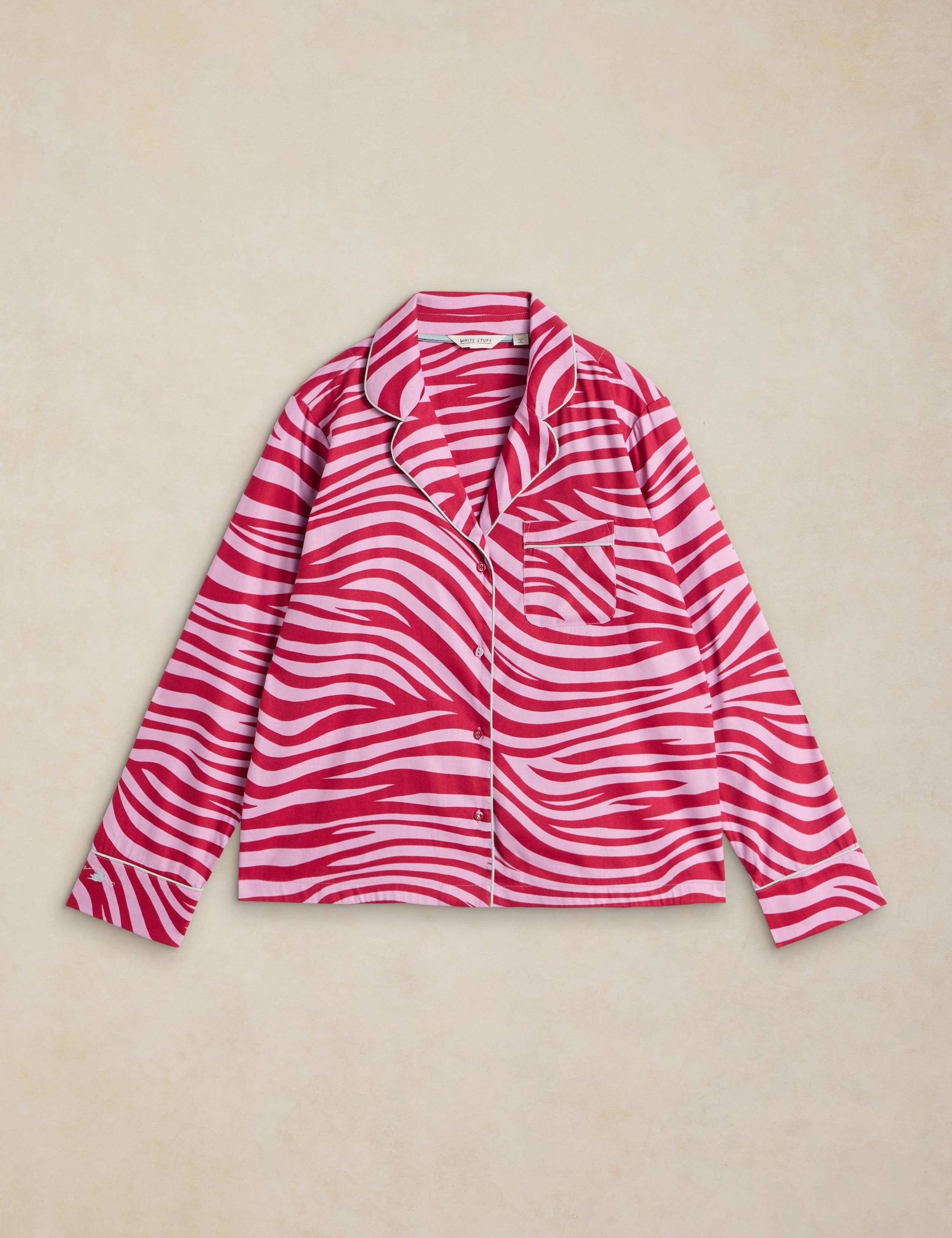 Cotton Rich Printed Pyjama Top 2 of 6