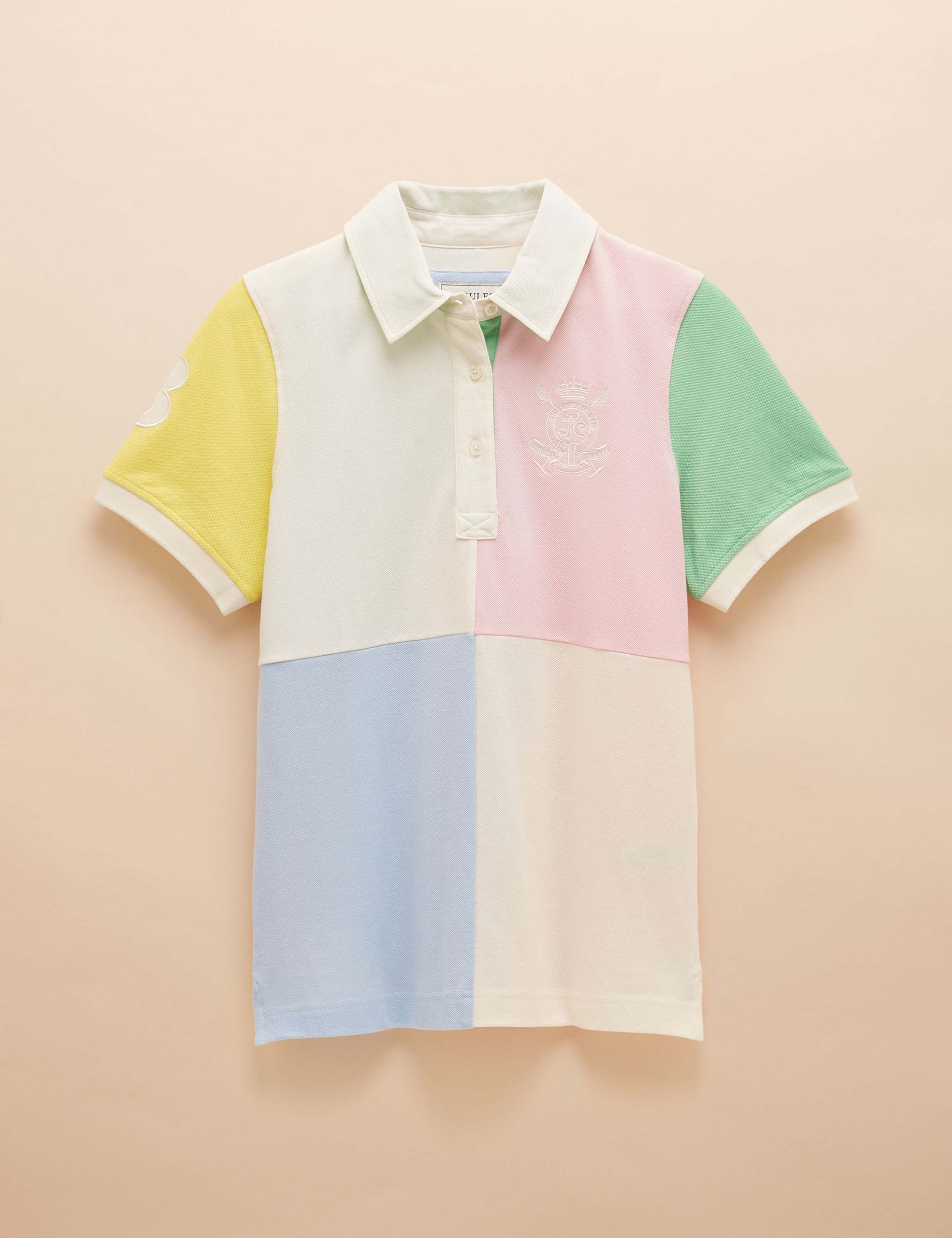 Pure Cotton Colour Block Polo Shirt 8 of 8