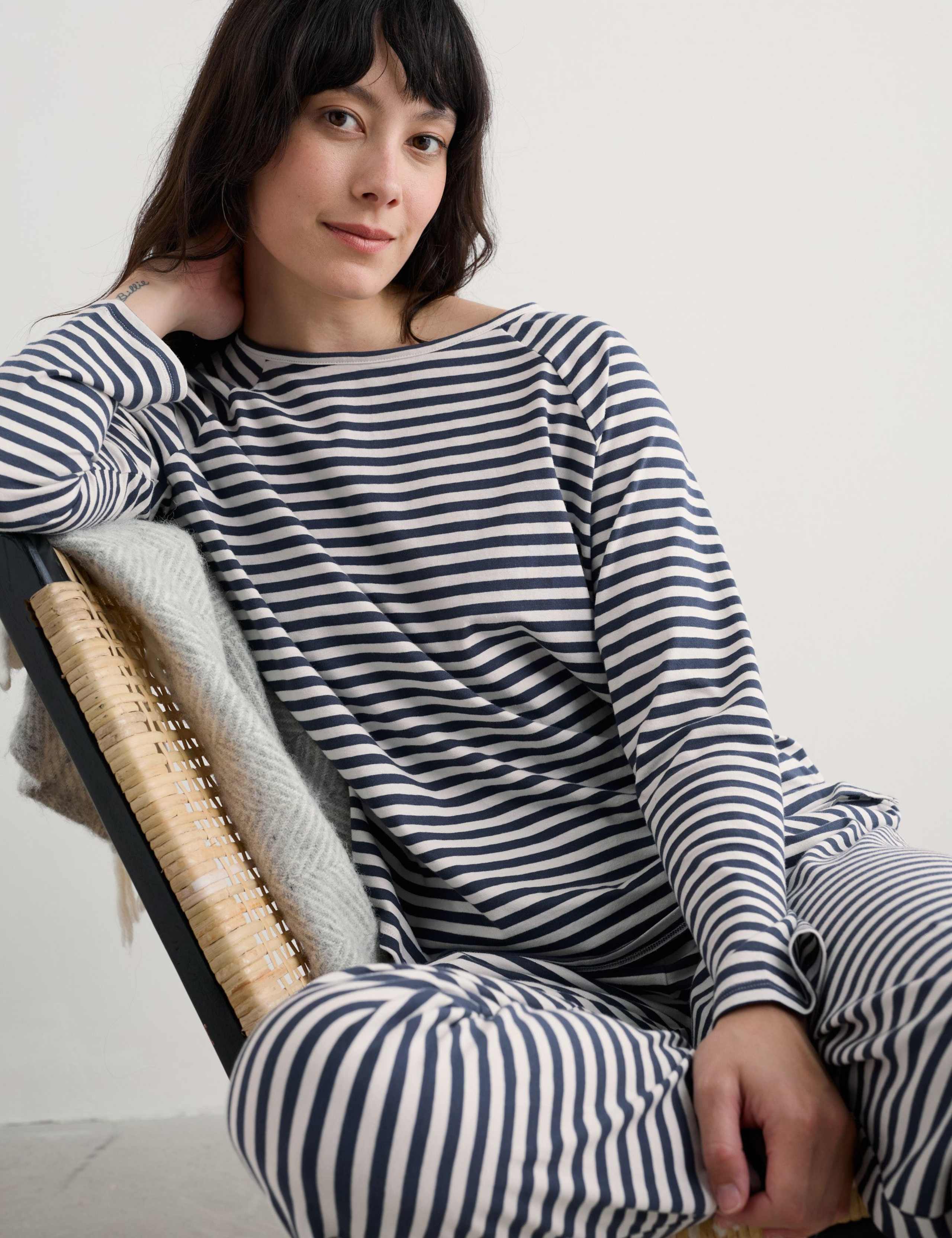 Cotton Rich Striped Pyjama Set 3 of 4