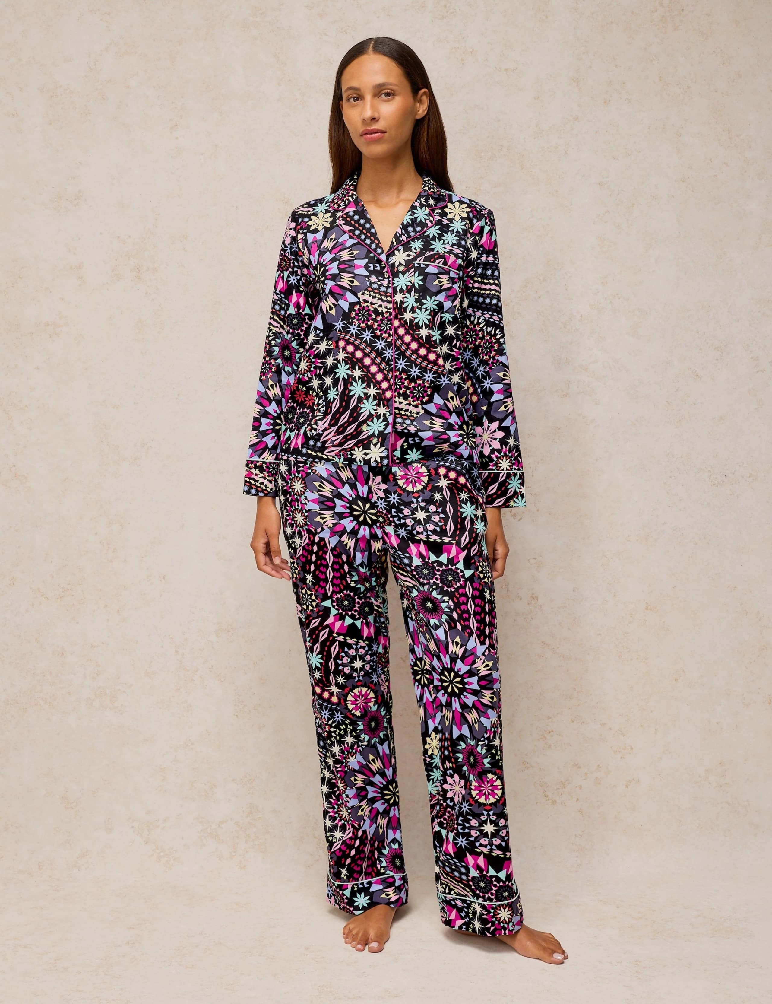 Cotton Rich Printed Pyjama Top 3 of 6