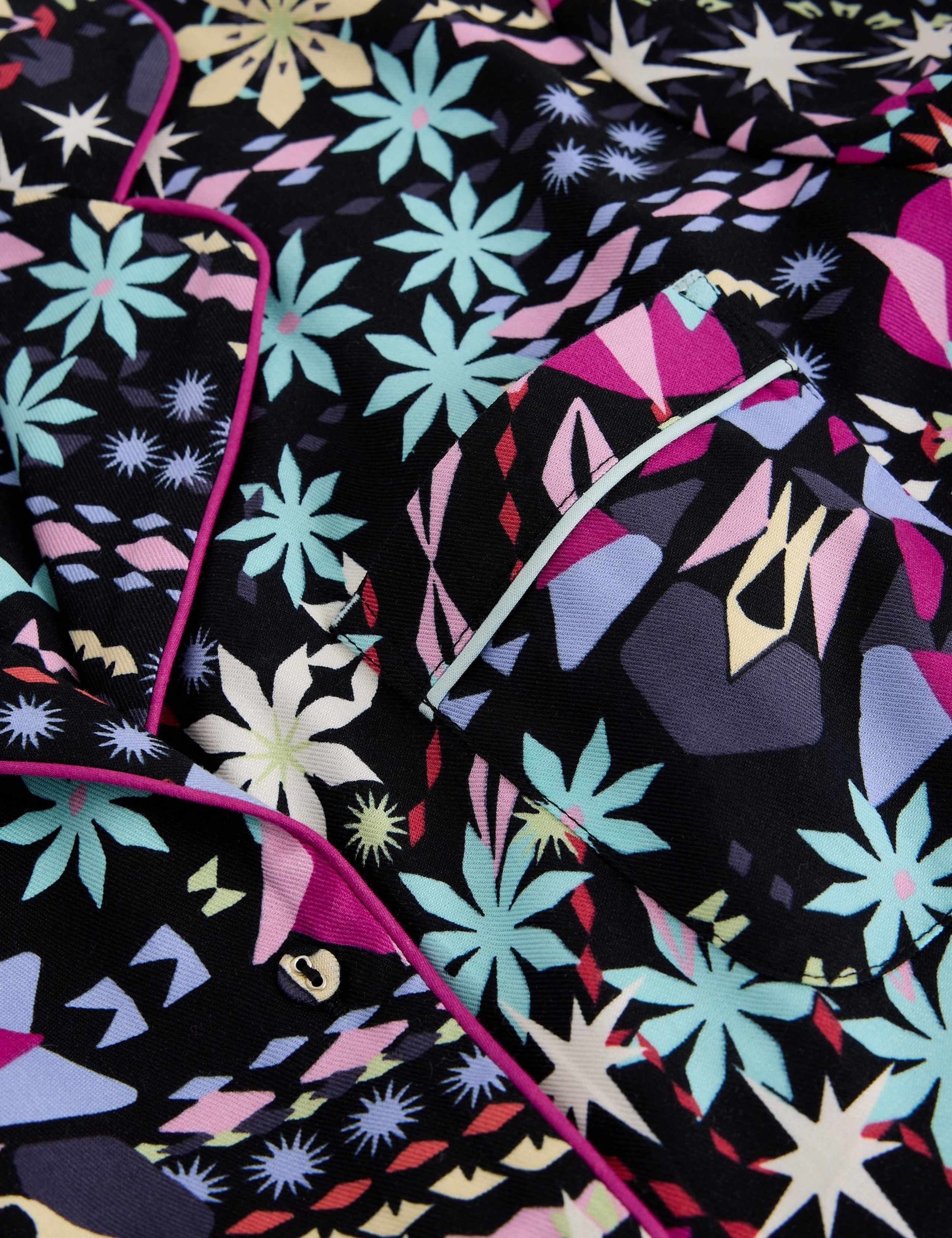 Cotton Rich Printed Pyjama Top 6 of 6