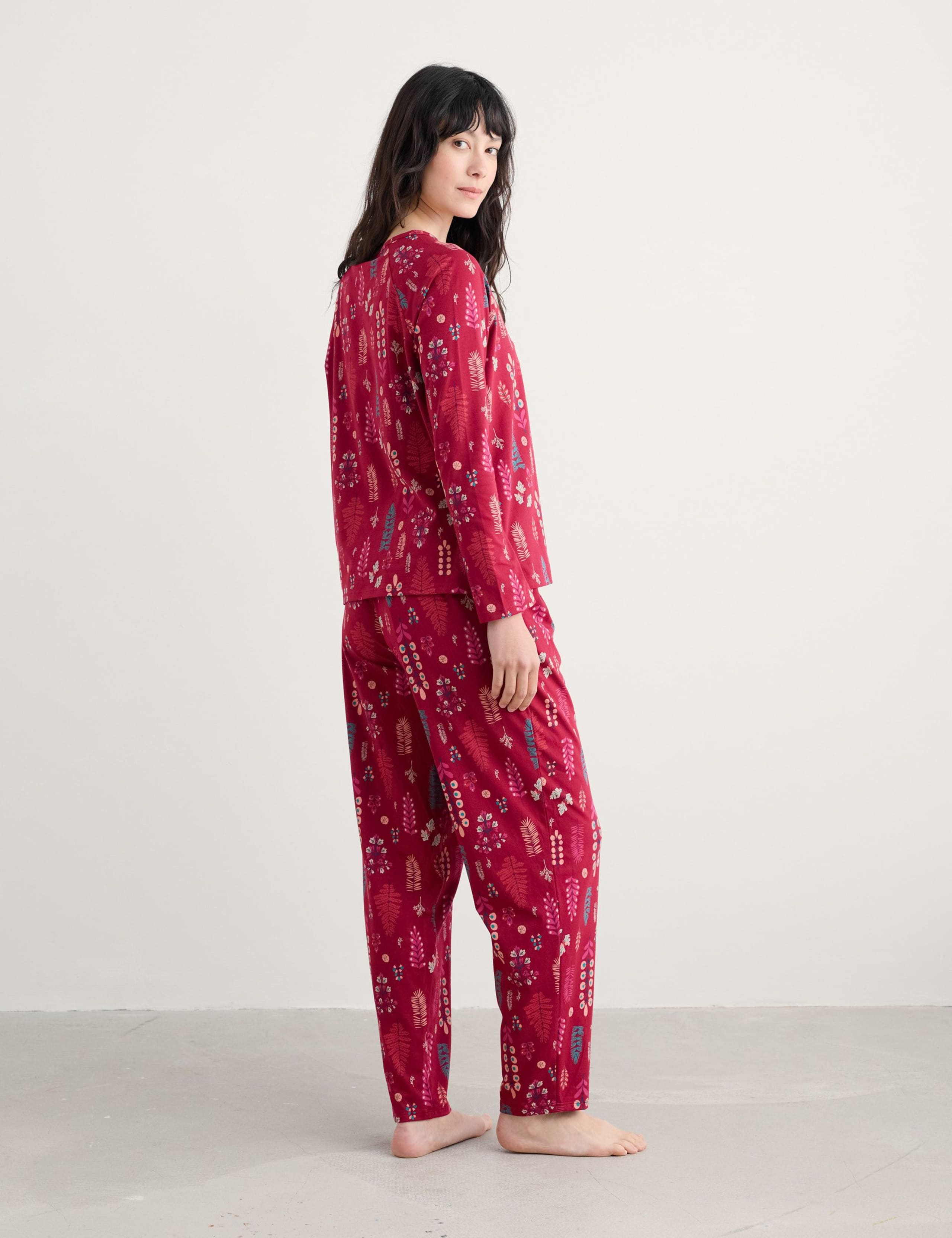 Cotton Rich Floral Pyjama Set 4 of 5