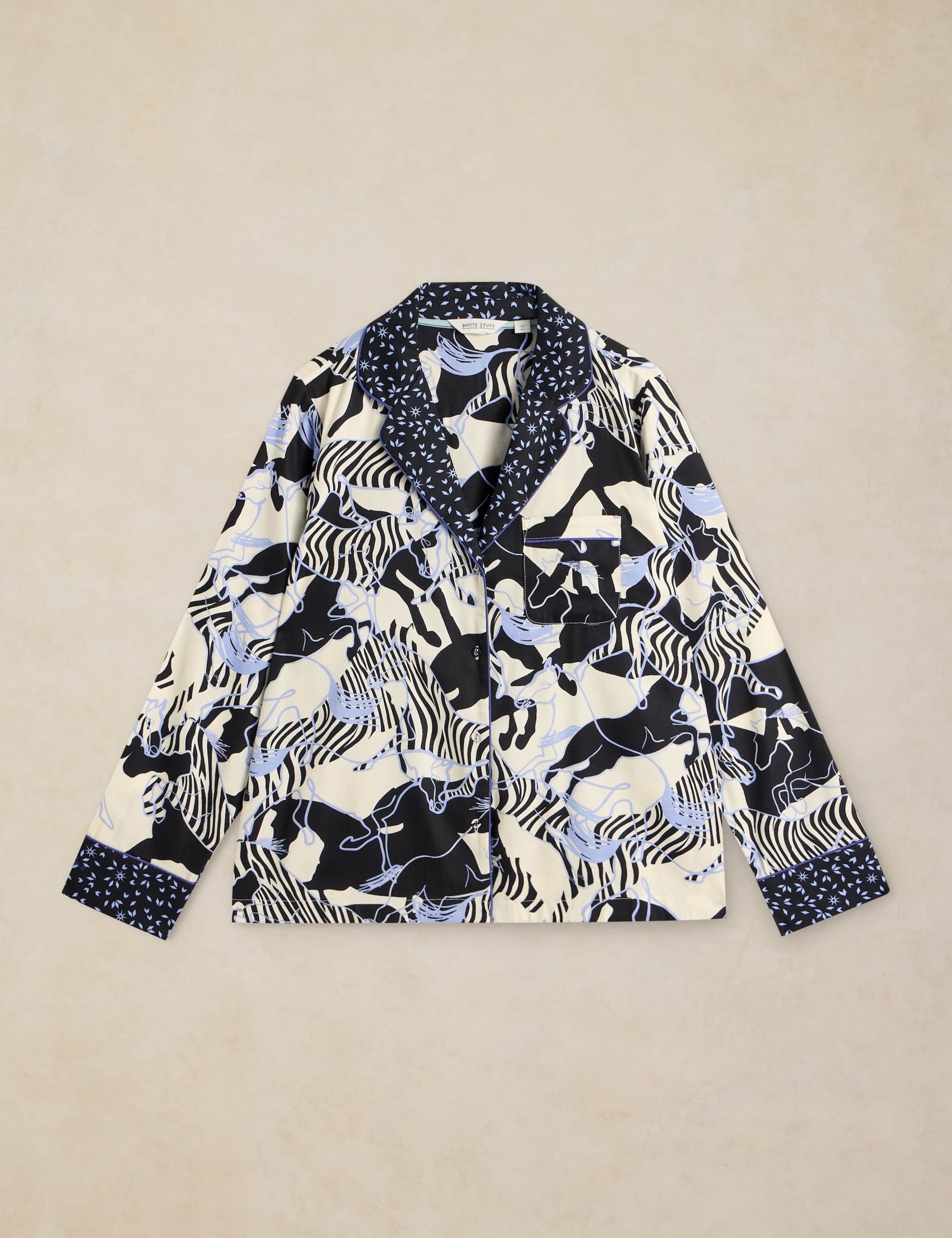 Nina Cotton Rich Printed Pyjama Top 2 of 6