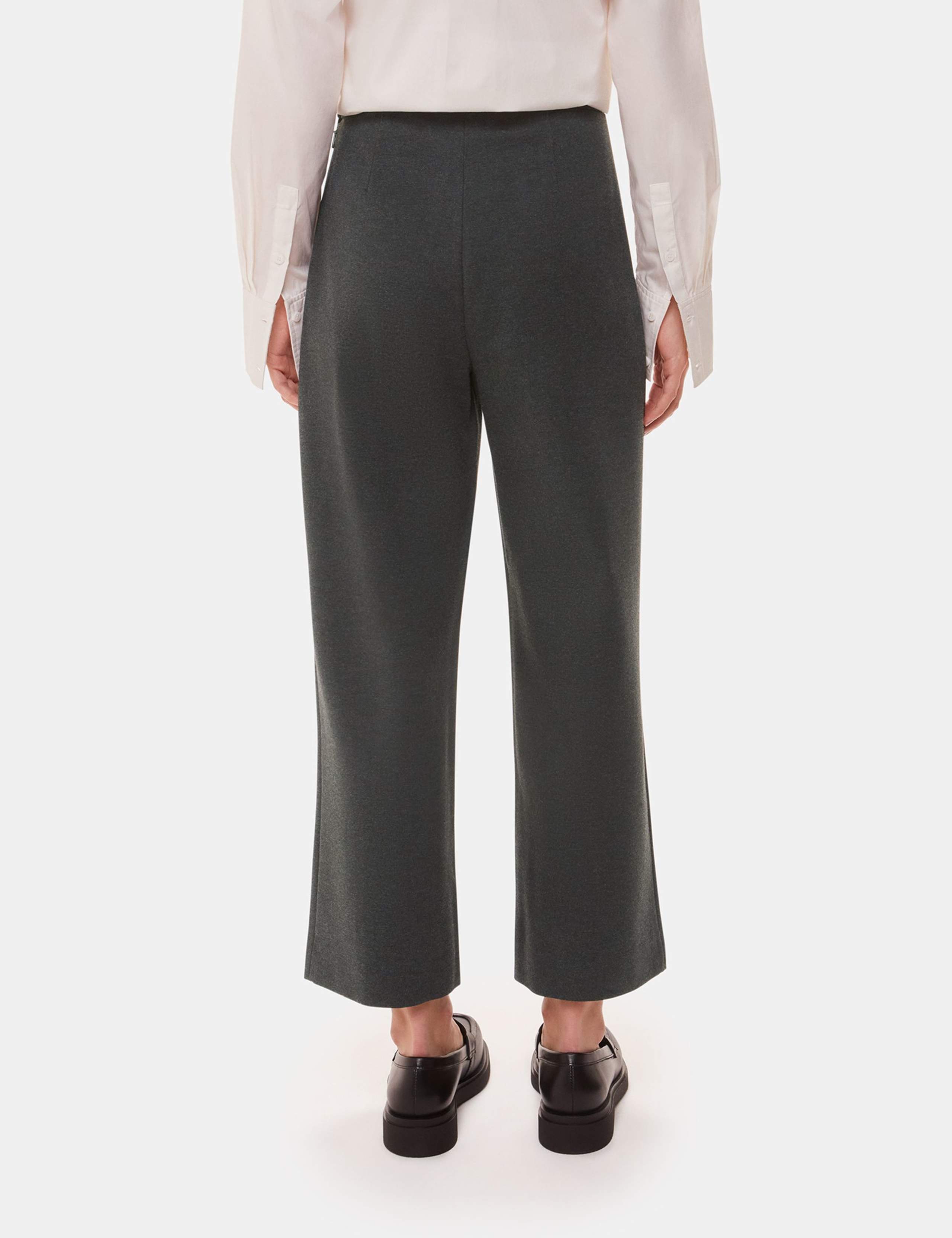 Camilla Side Zip Wide Leg Cropped Trousers 3 of 4