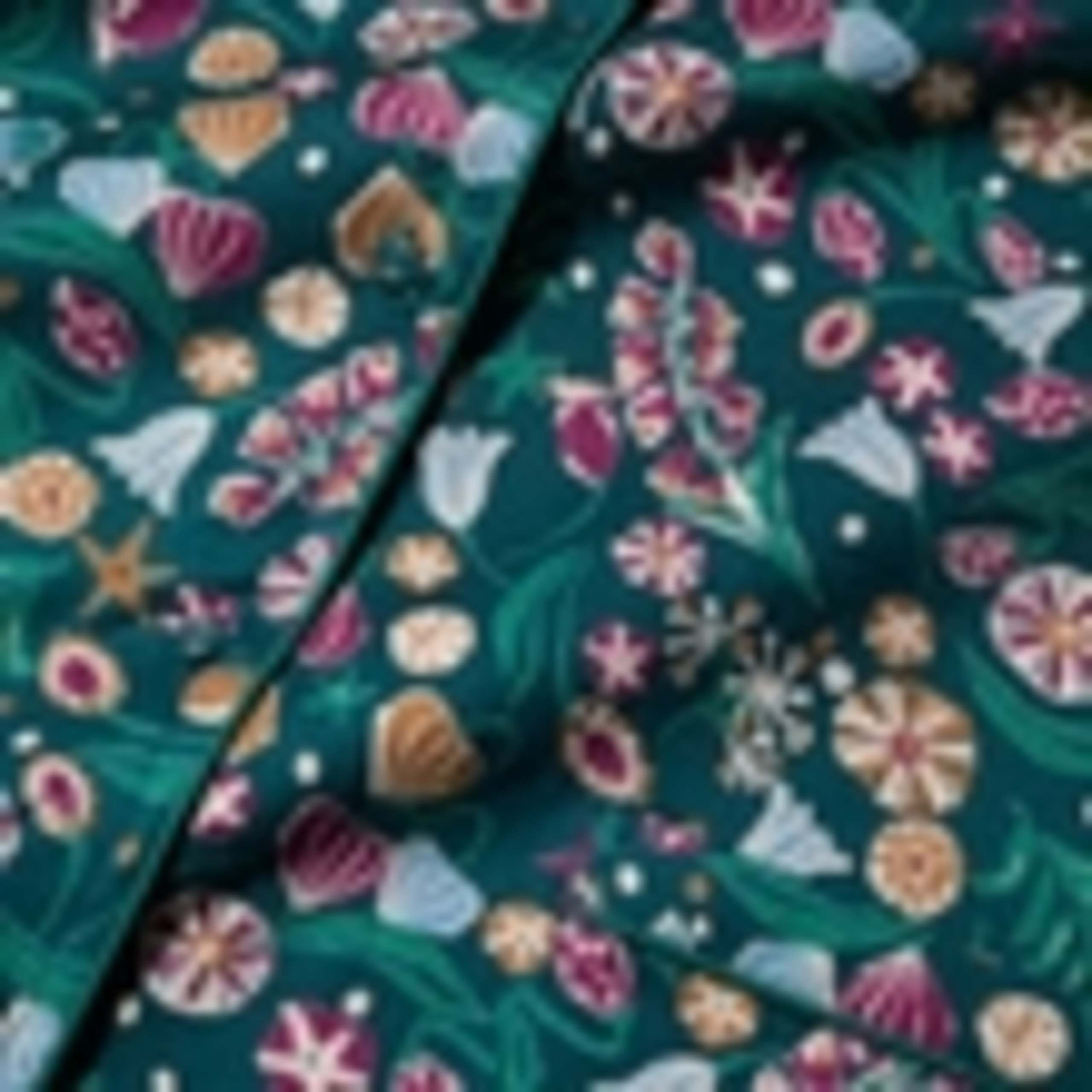 Pure Cotton Floral Print Pyjama Set 5 of 5