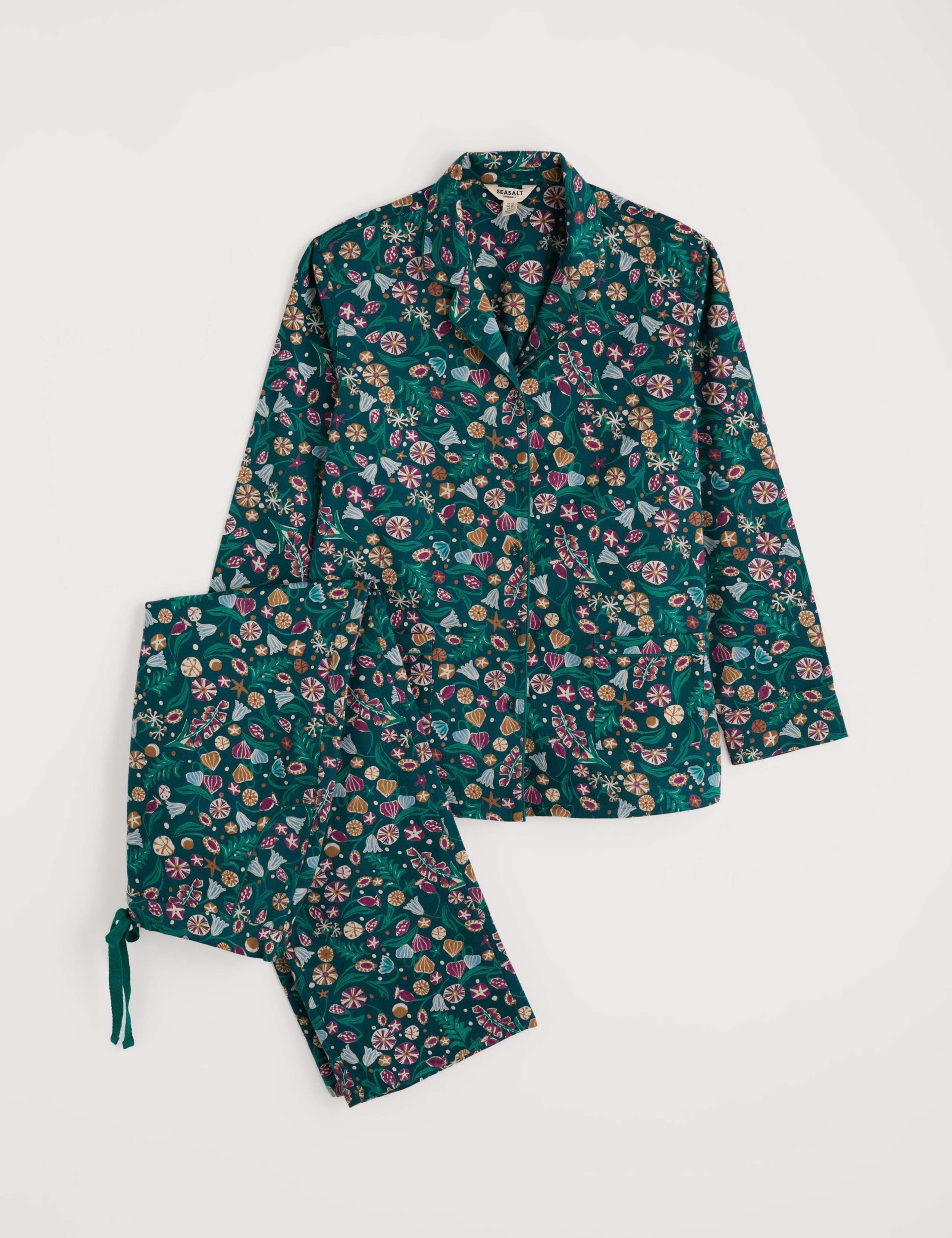Pure Cotton Floral Print Pyjama Set 2 of 5