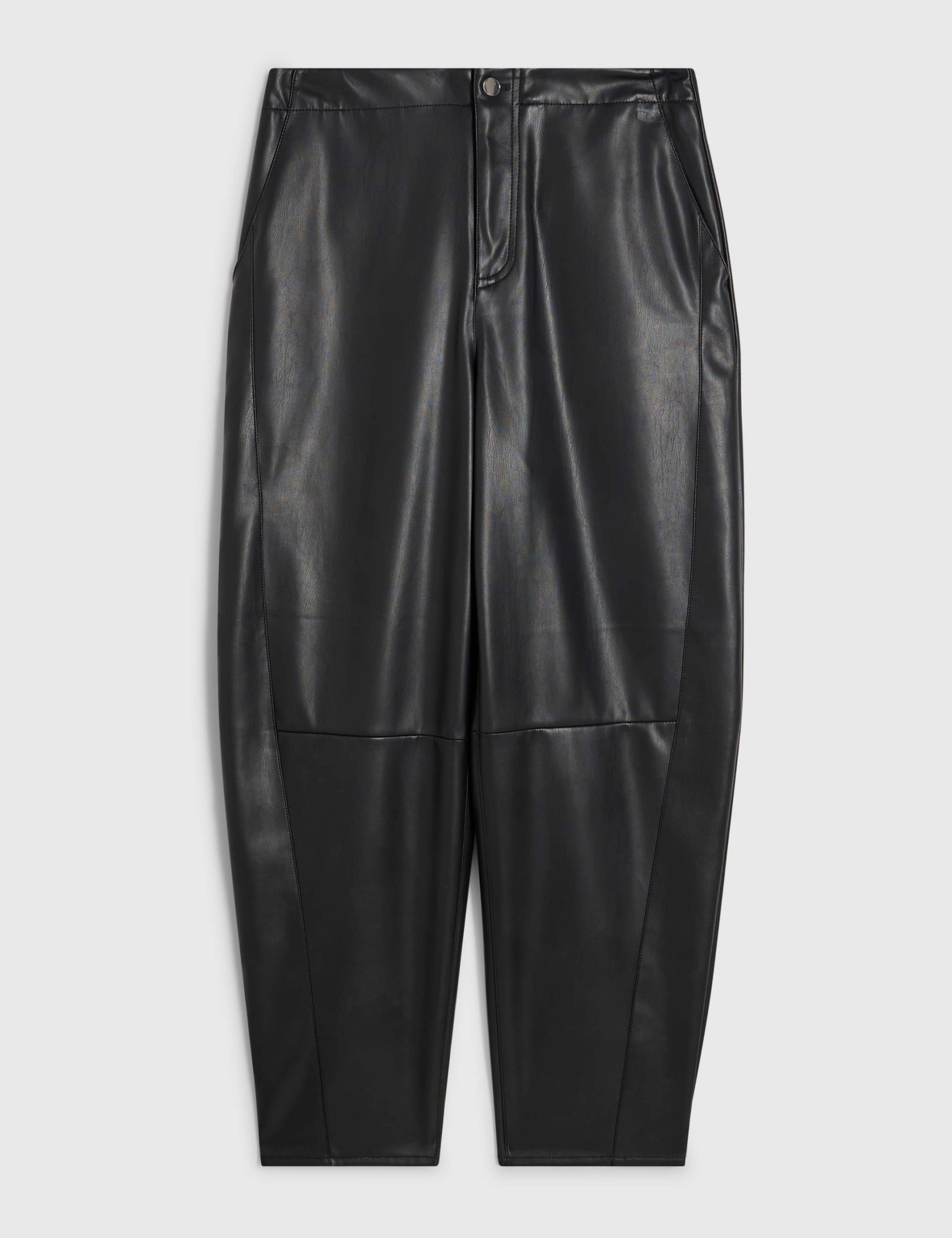 Button Front Barrel Leg Trousers 6 of 6