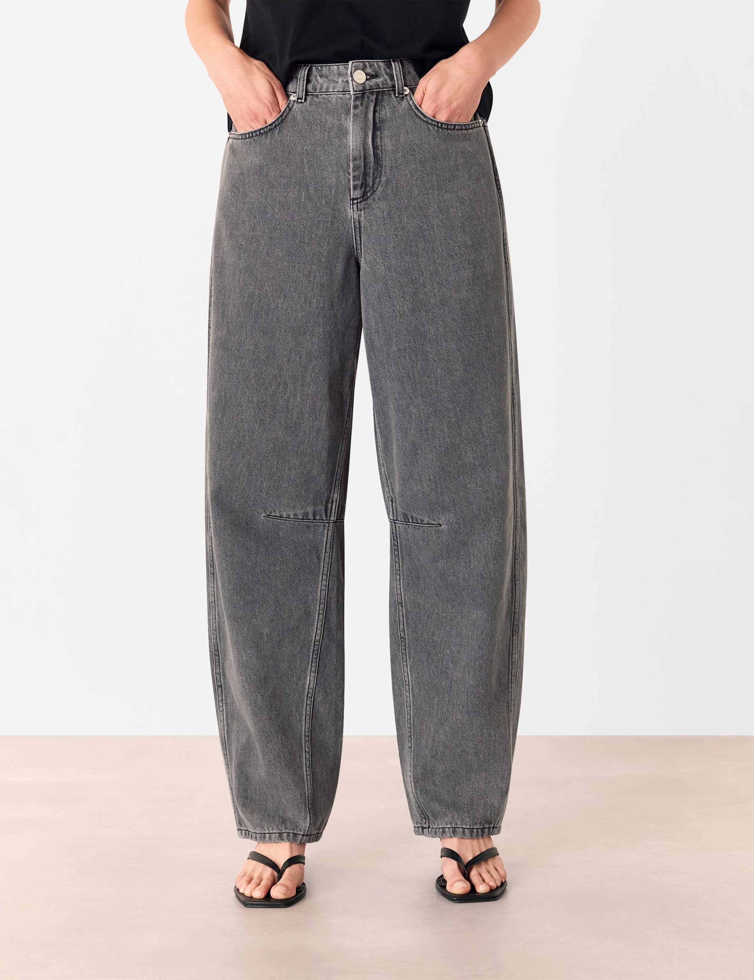 High Waisted Barrel Jean 3 of 4