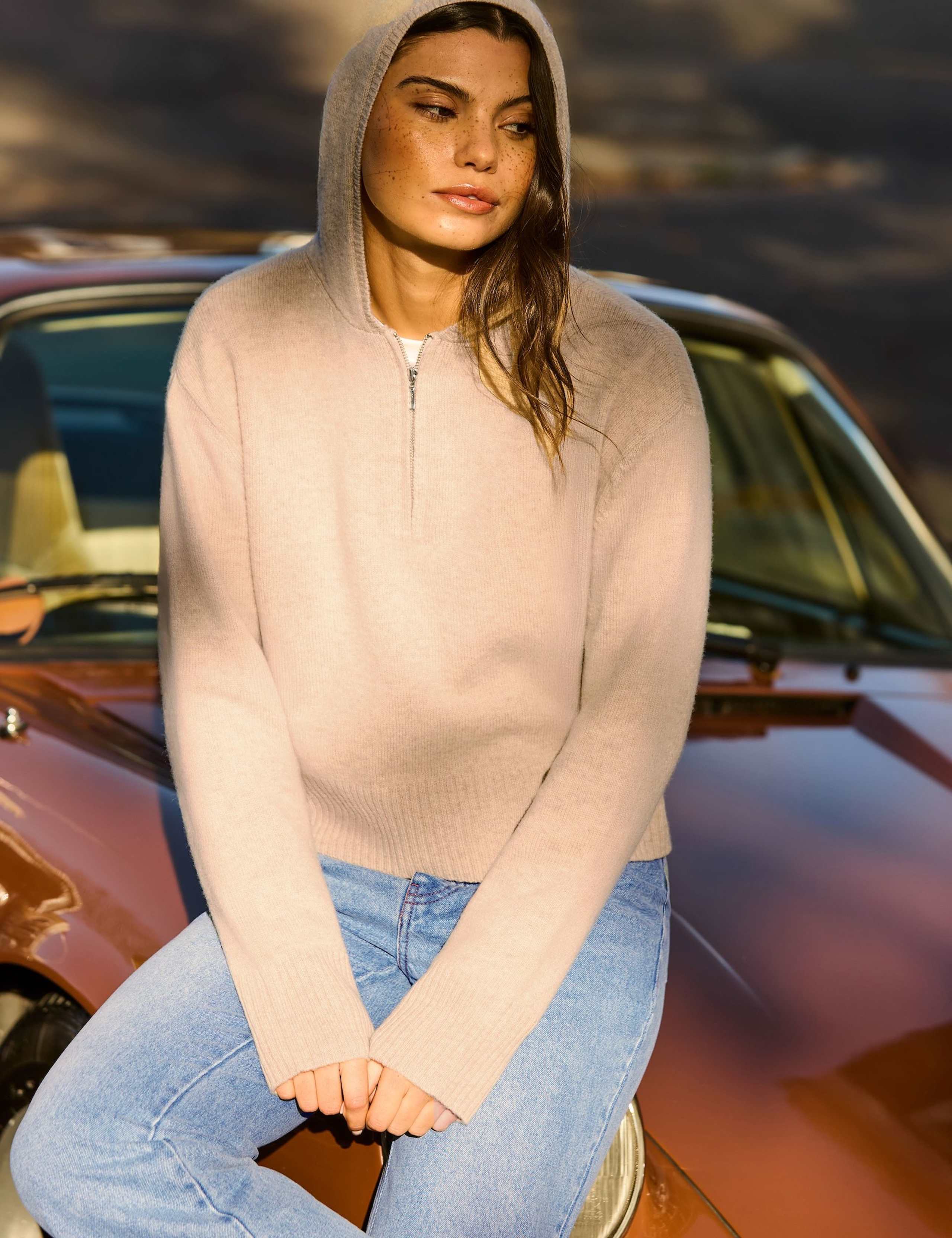 Pure Wool Half Zip Hoodie 2 of 7