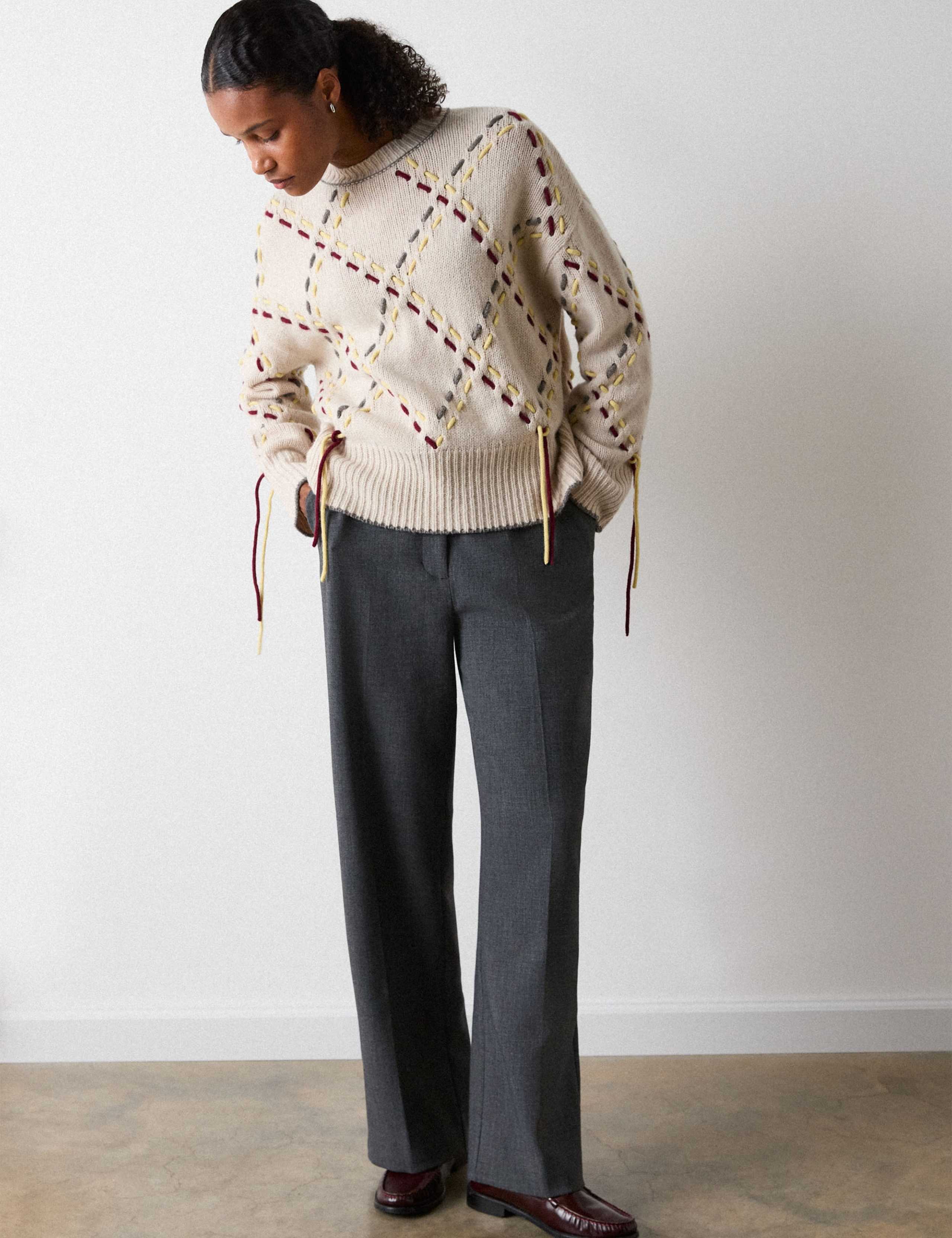 High Rise Straight Leg Trousers 6 of 7
