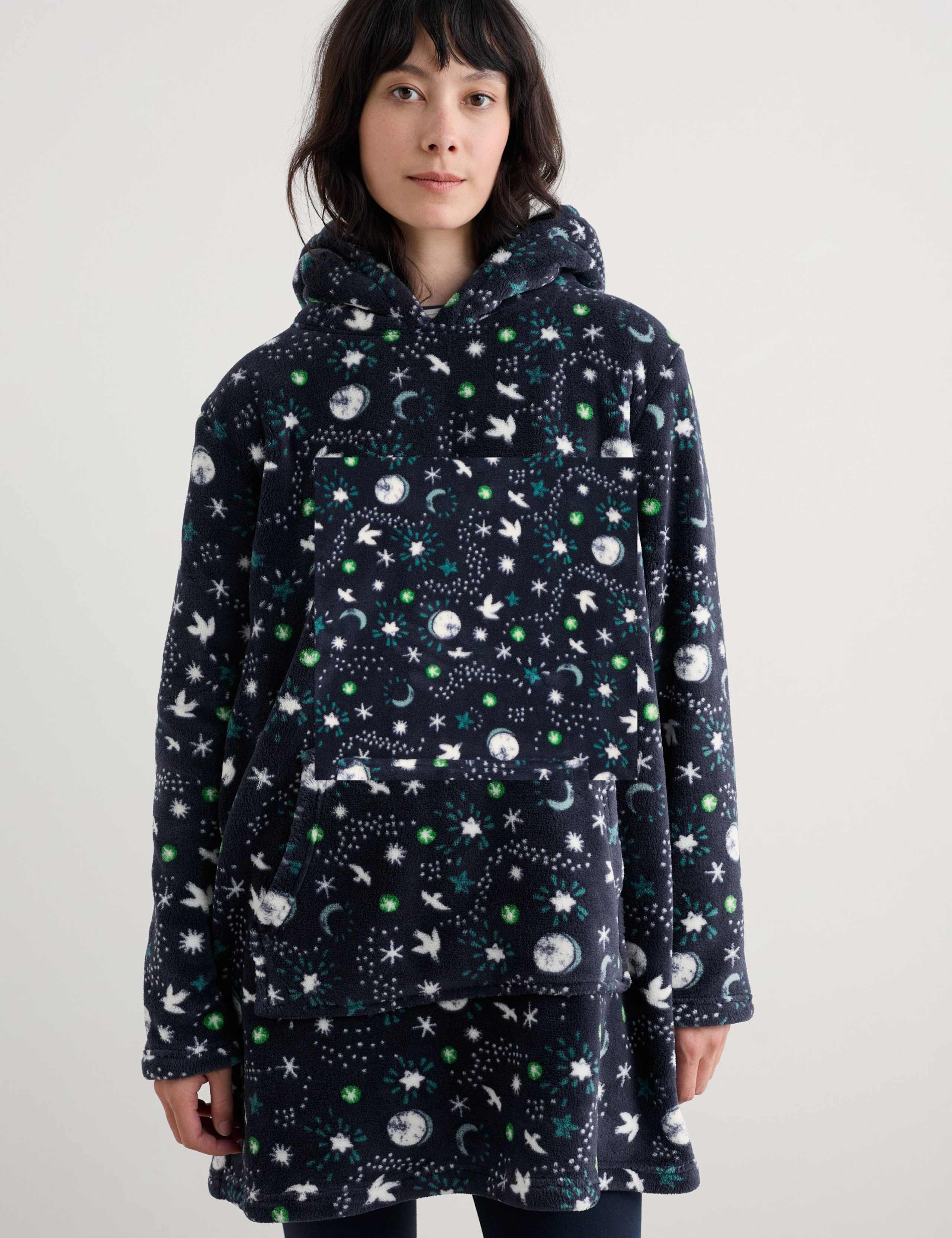 Fleece Star Print Hoodie 3 of 5
