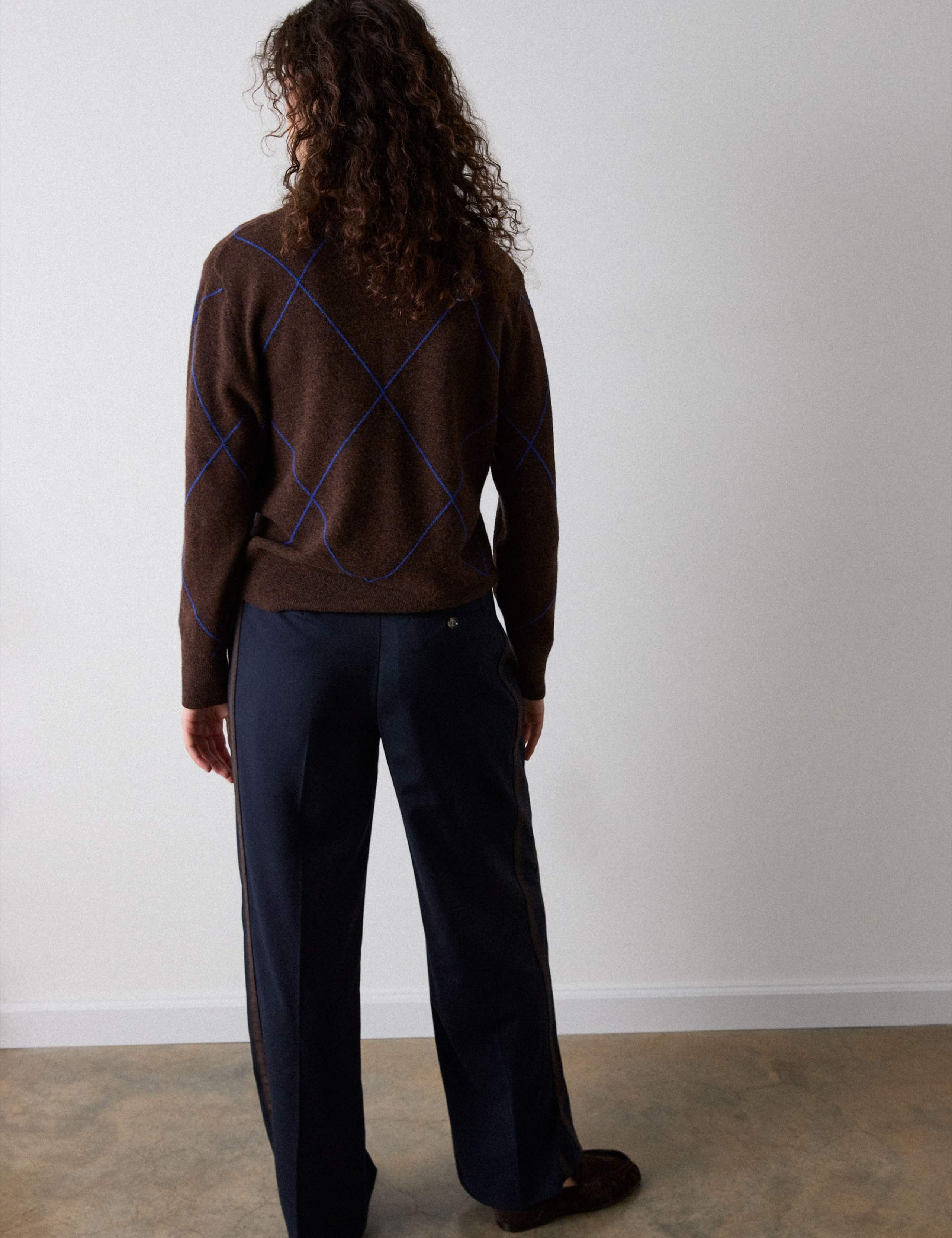 Side Stripe Straight Leg Trousers 4 of 6