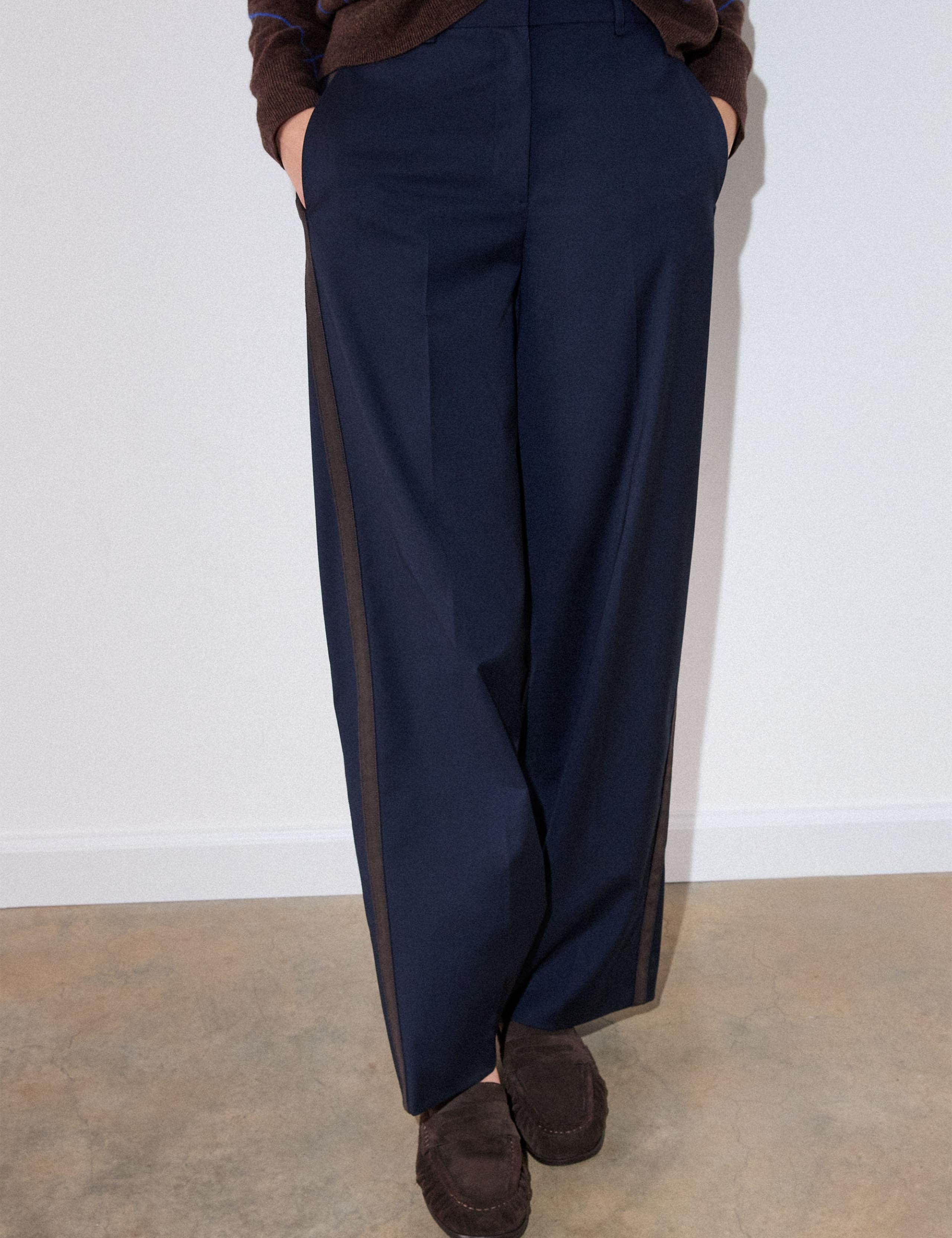 Side Stripe Straight Leg Trousers 5 of 6