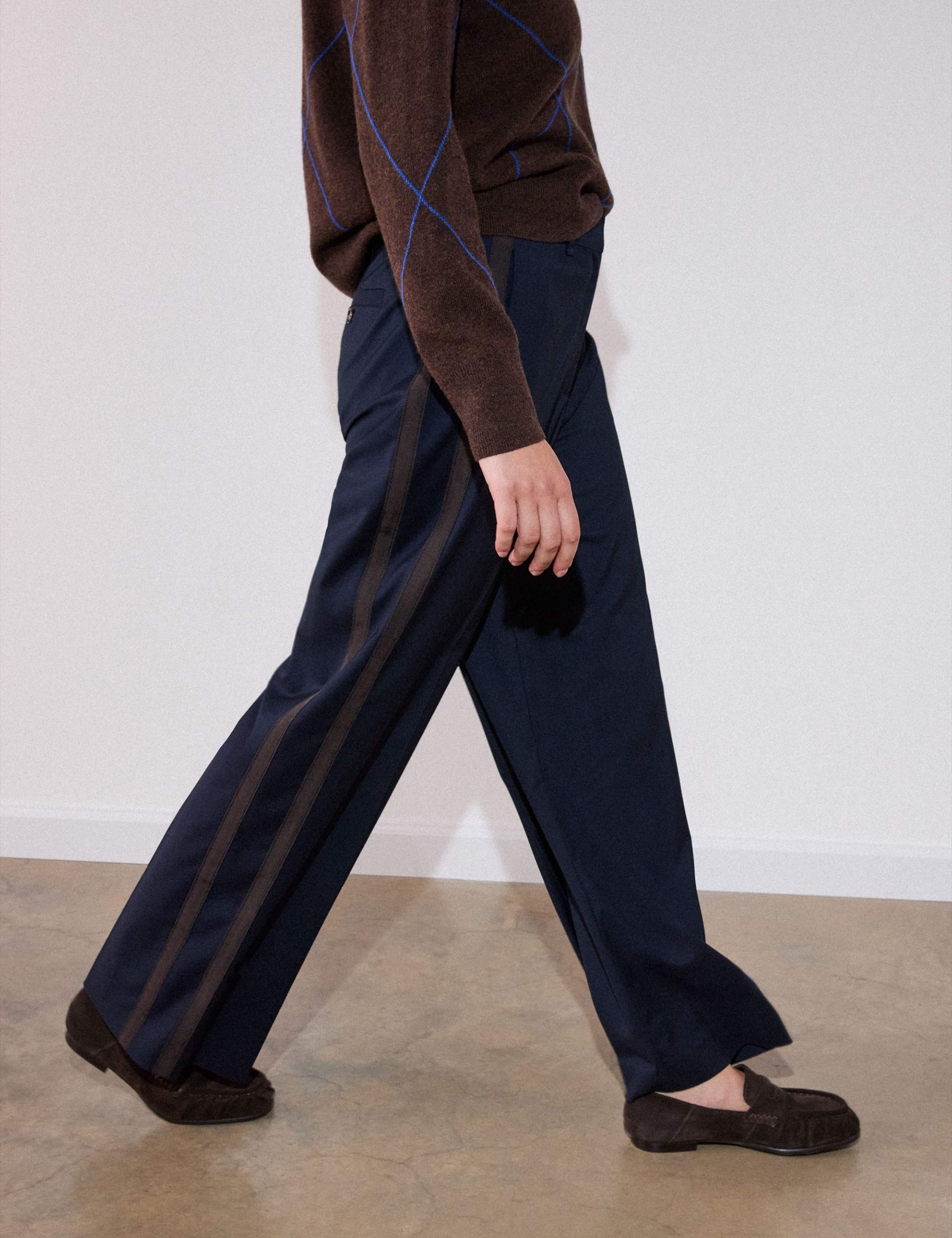 Side Stripe Straight Leg Trousers 6 of 6