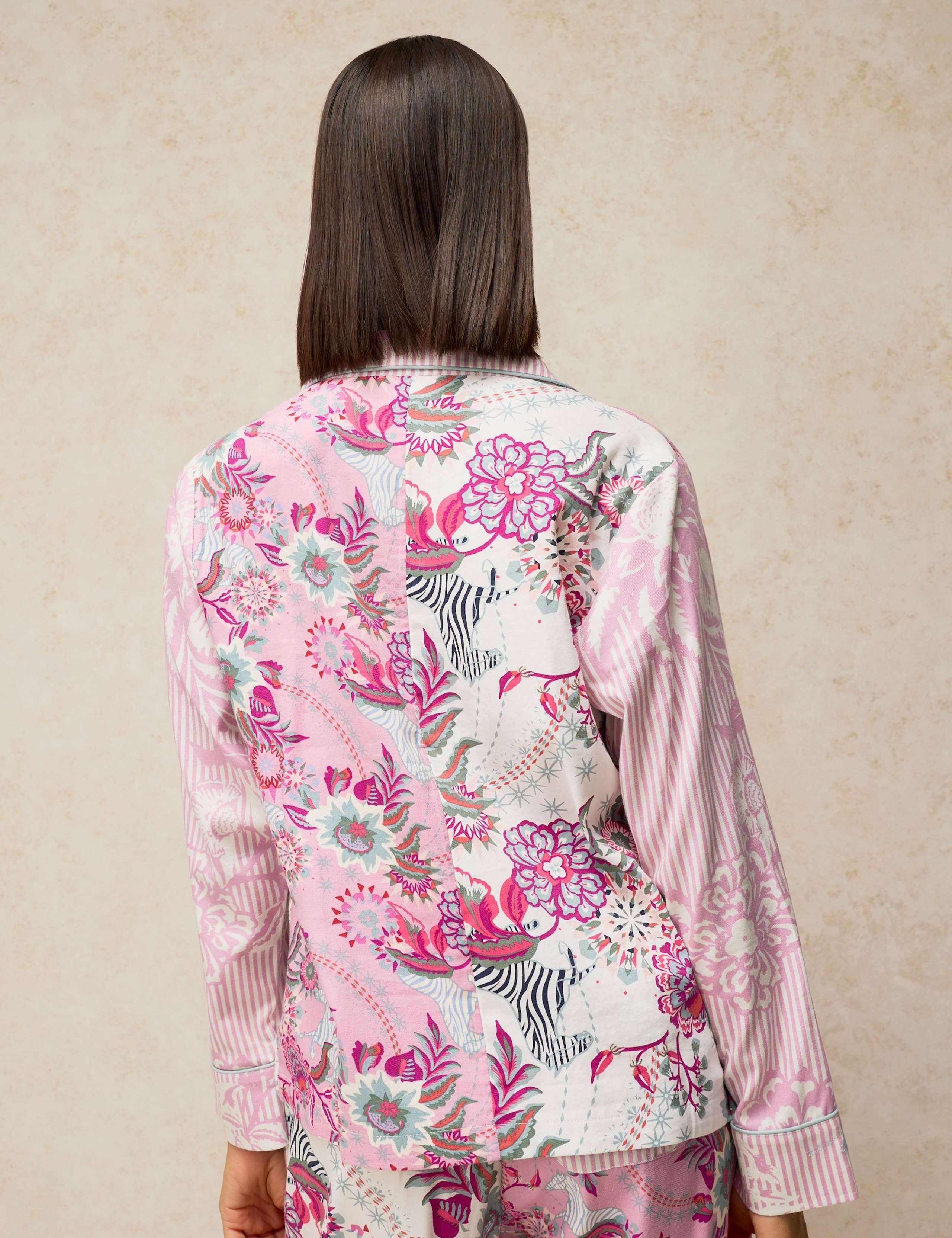 Cotton Rich Printed Pyjama Top 3 of 6