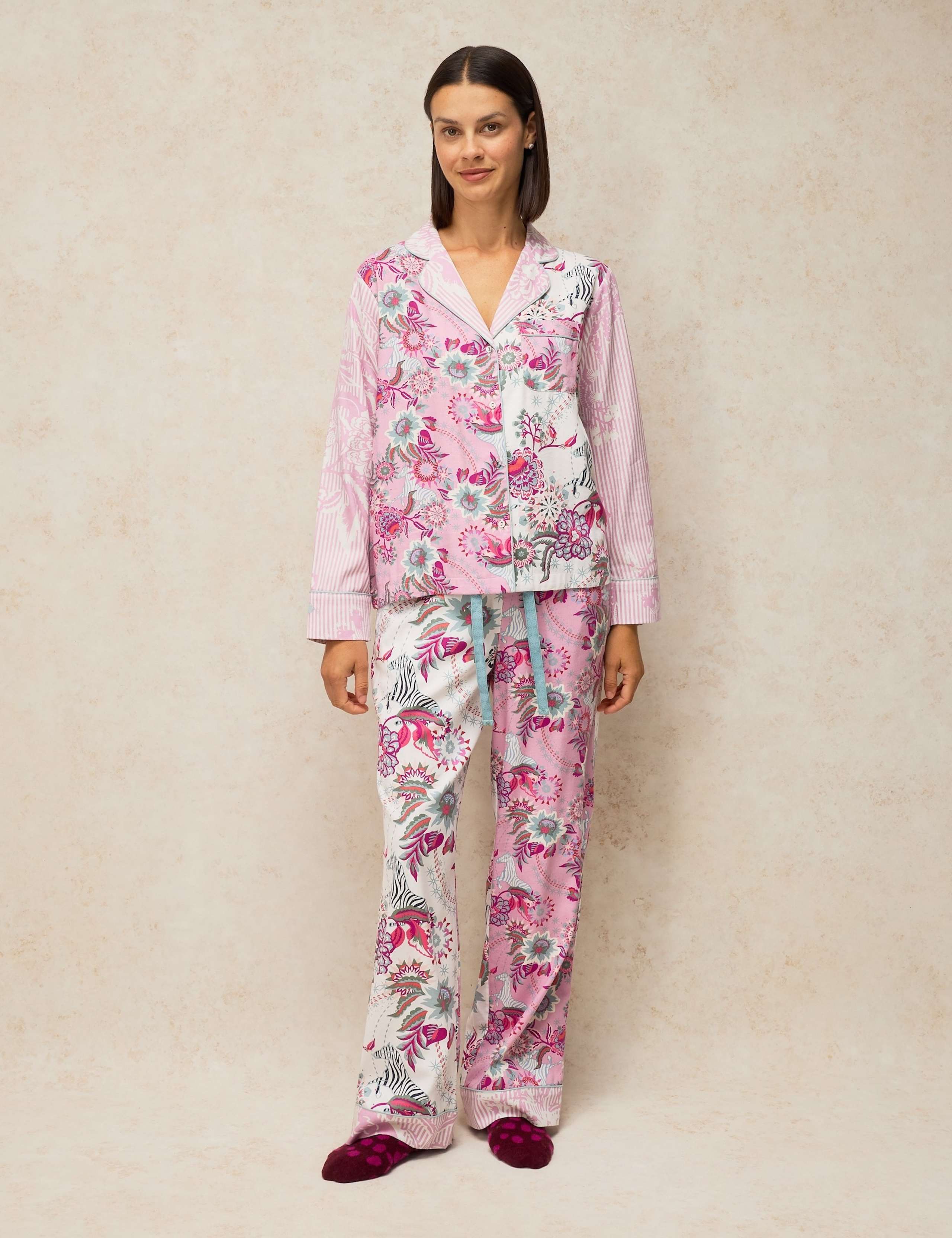 Cotton Rich Printed Pyjama Top 4 of 6