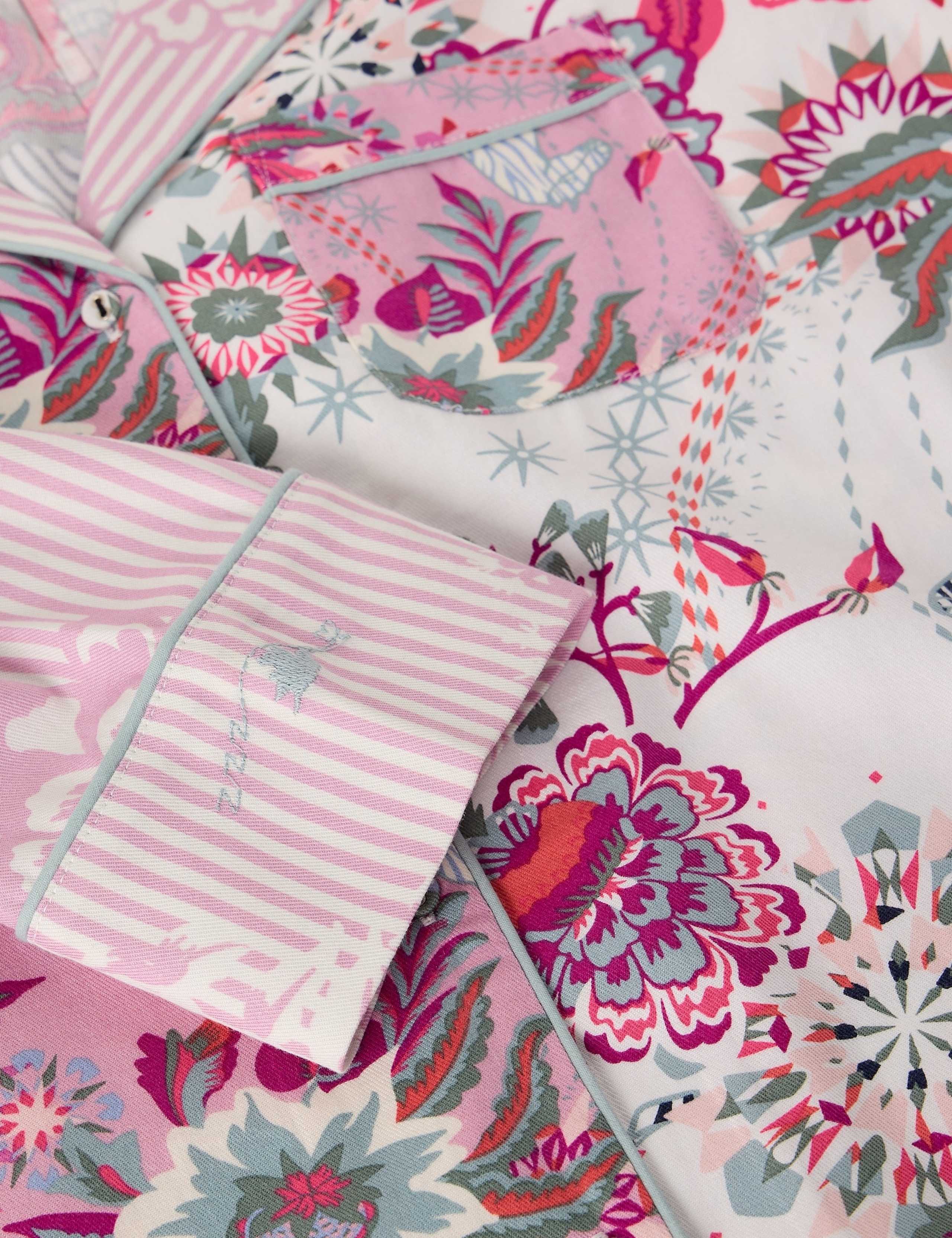 Cotton Rich Printed Pyjama Top 6 of 6