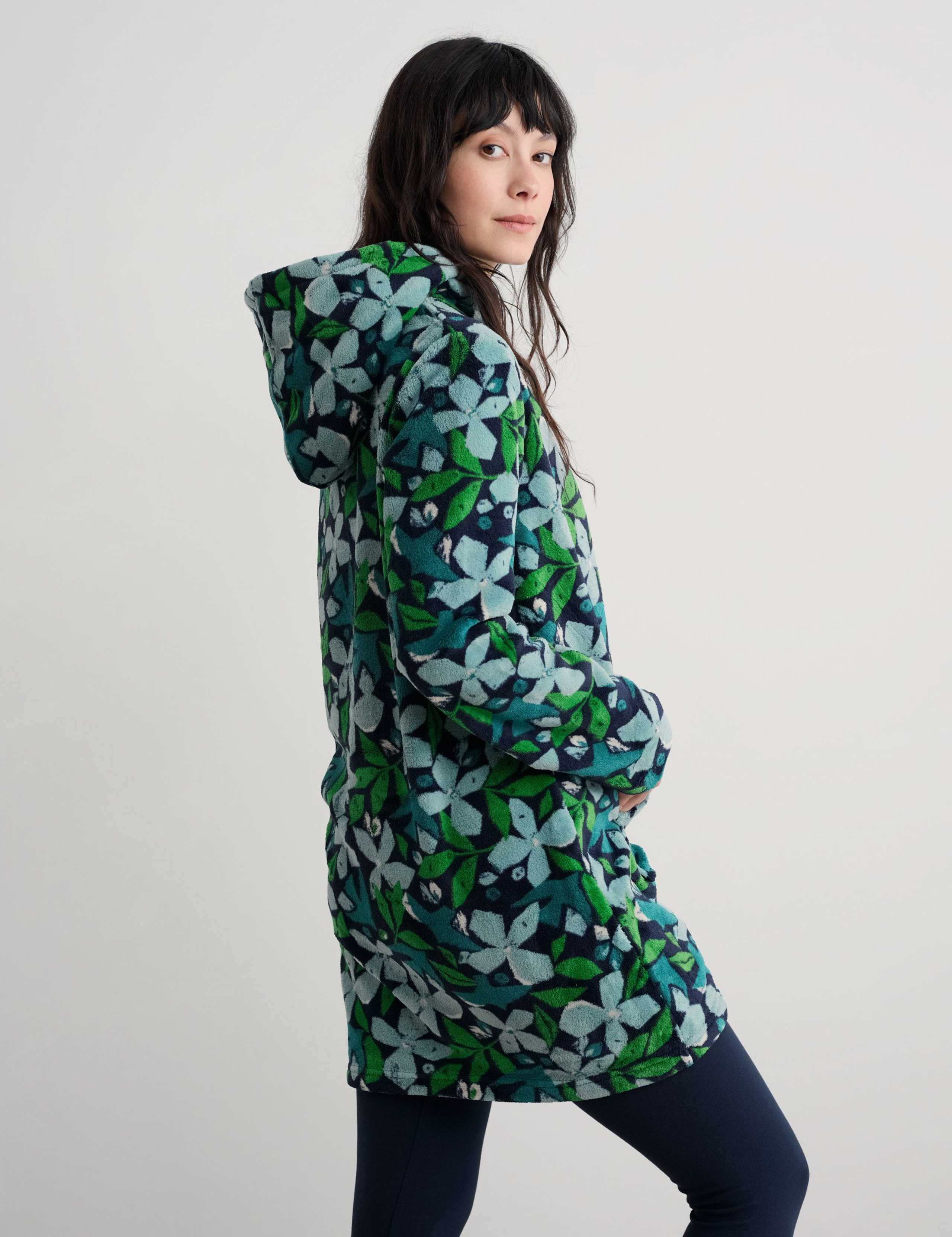 Floral Longline Hoodie 4 of 5