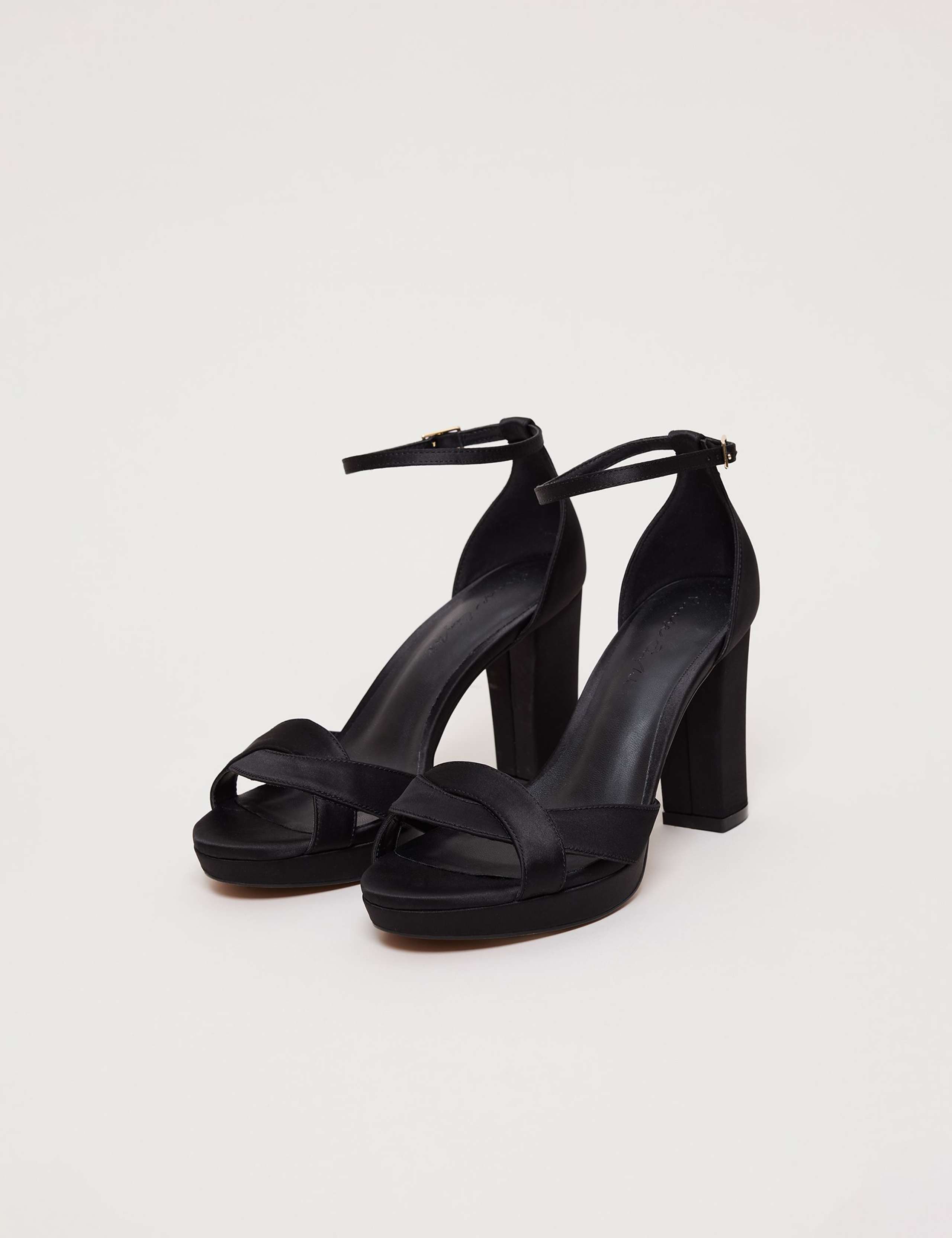 Satin Platform Heels 2 of 9
