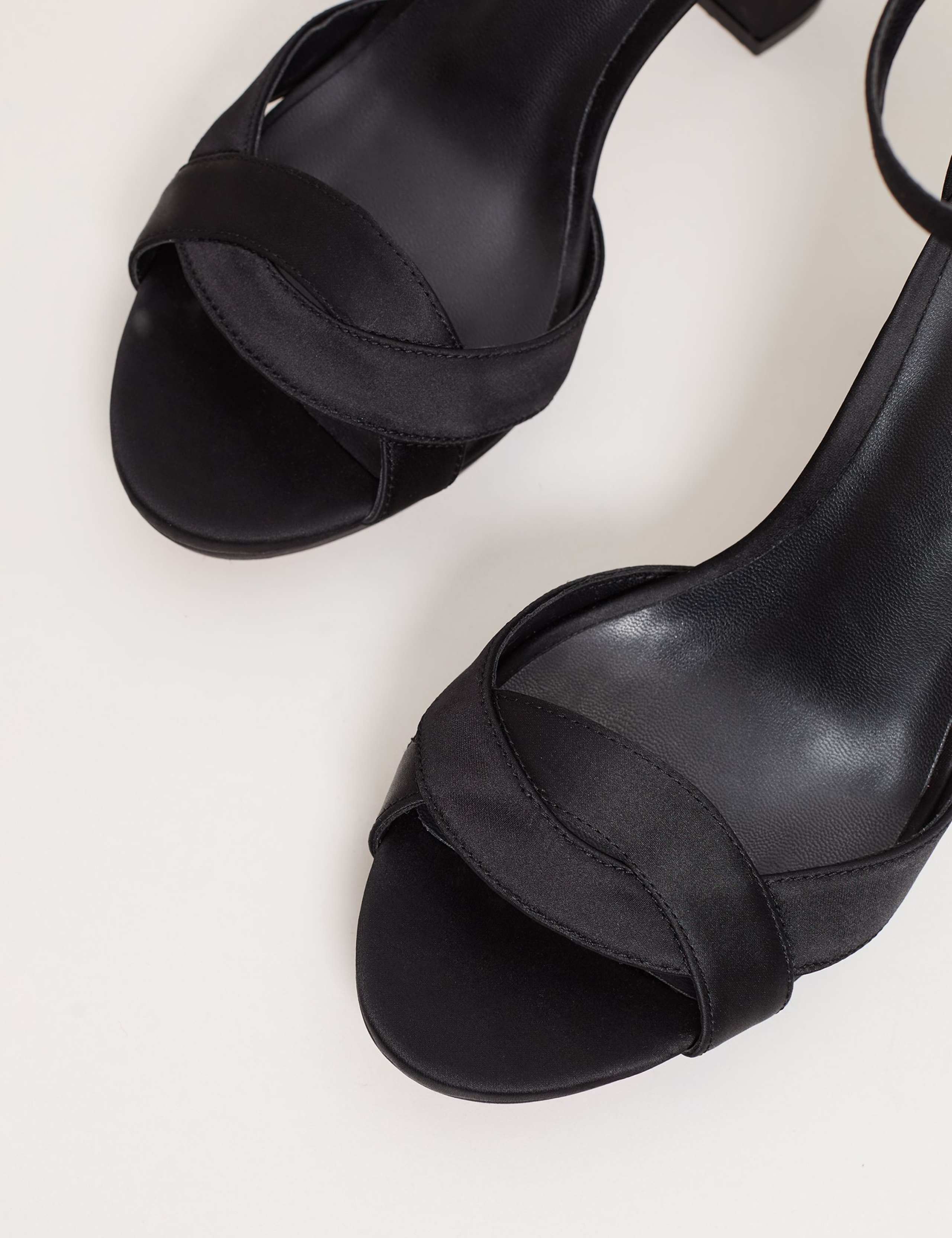 Satin Platform Heels 3 of 9