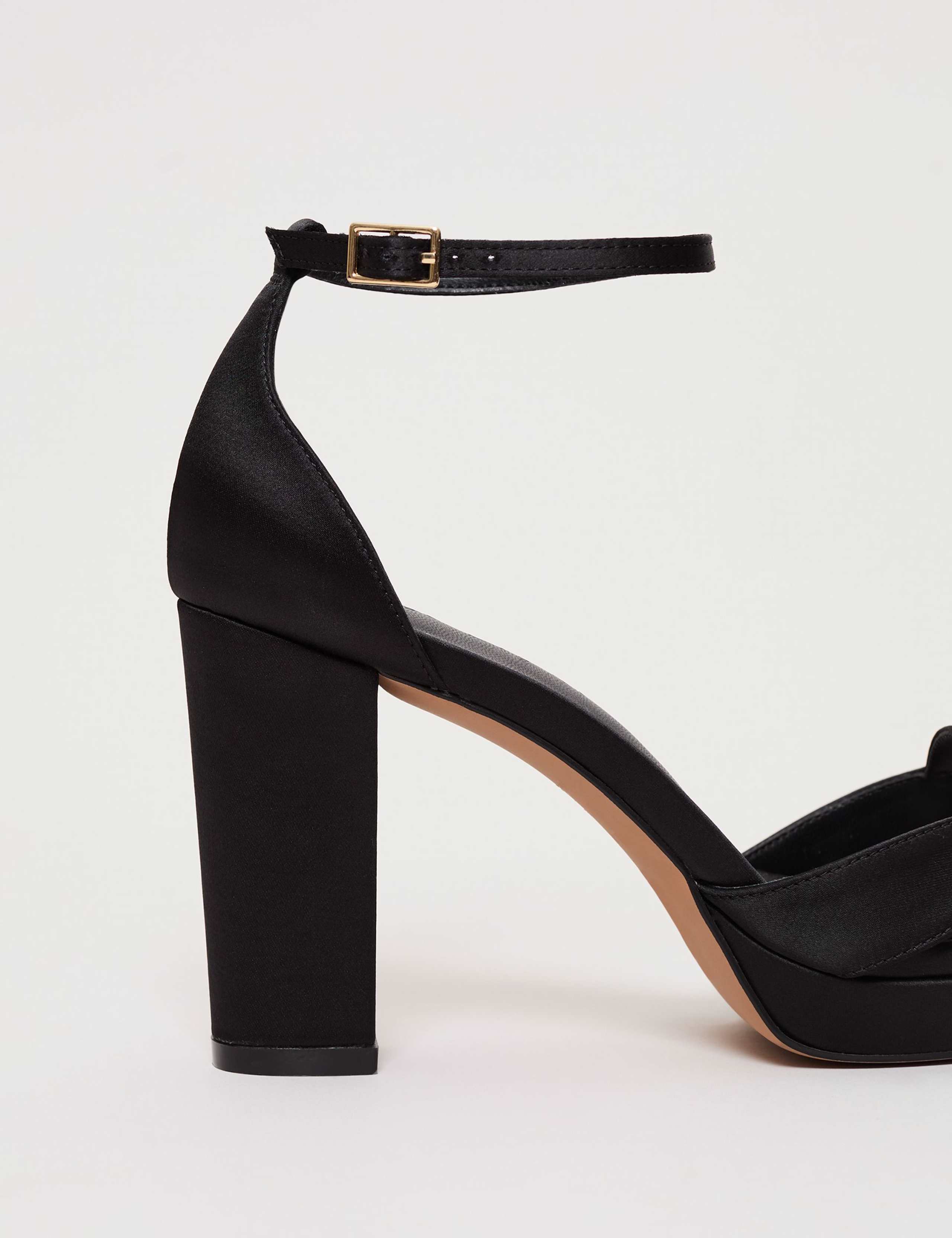 Satin Platform Heels 7 of 9