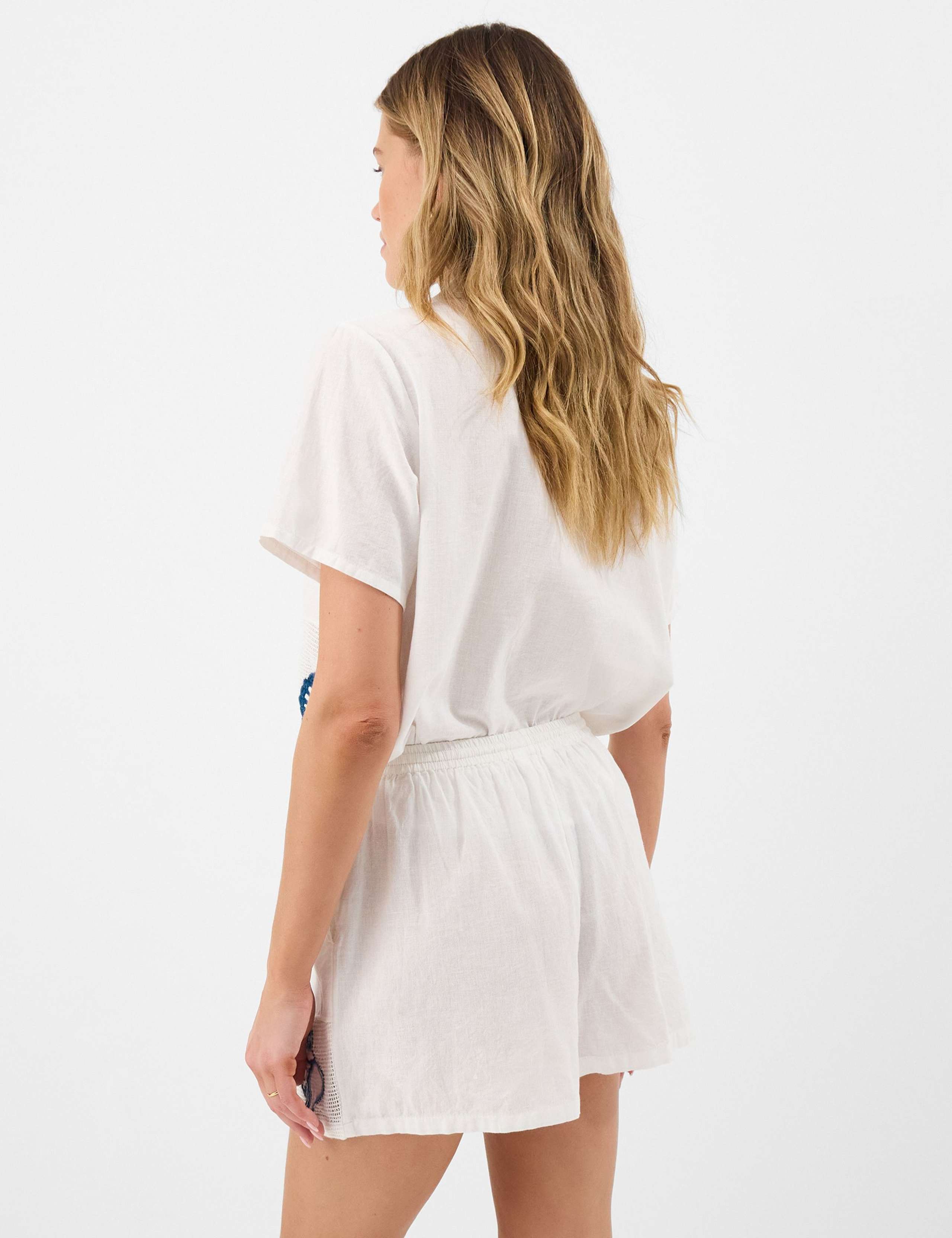 Cotton Rich Shell Patchwork Shorts 4 of 5