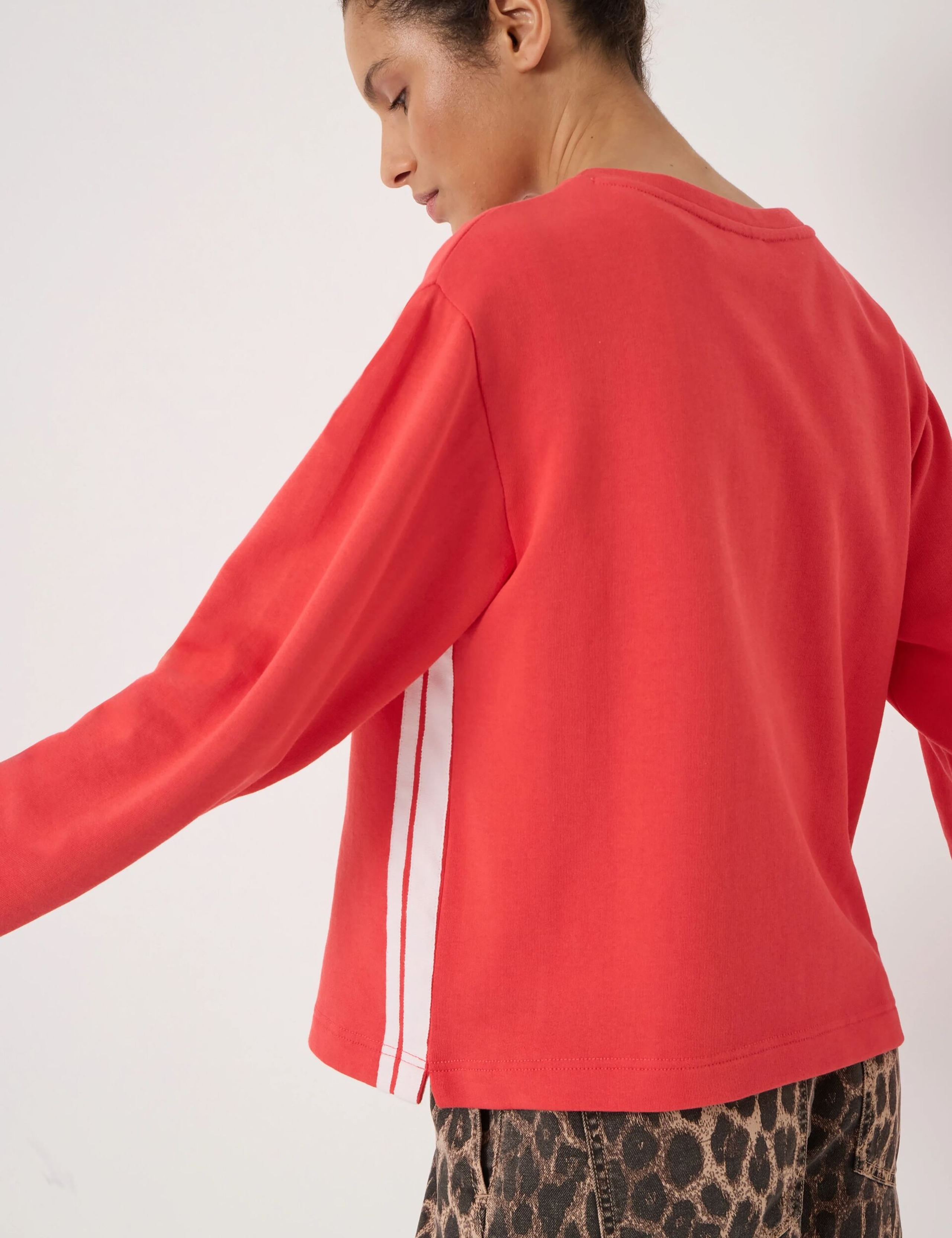 Cotton Rich Side Stripe Sweatshirt 4 of 4