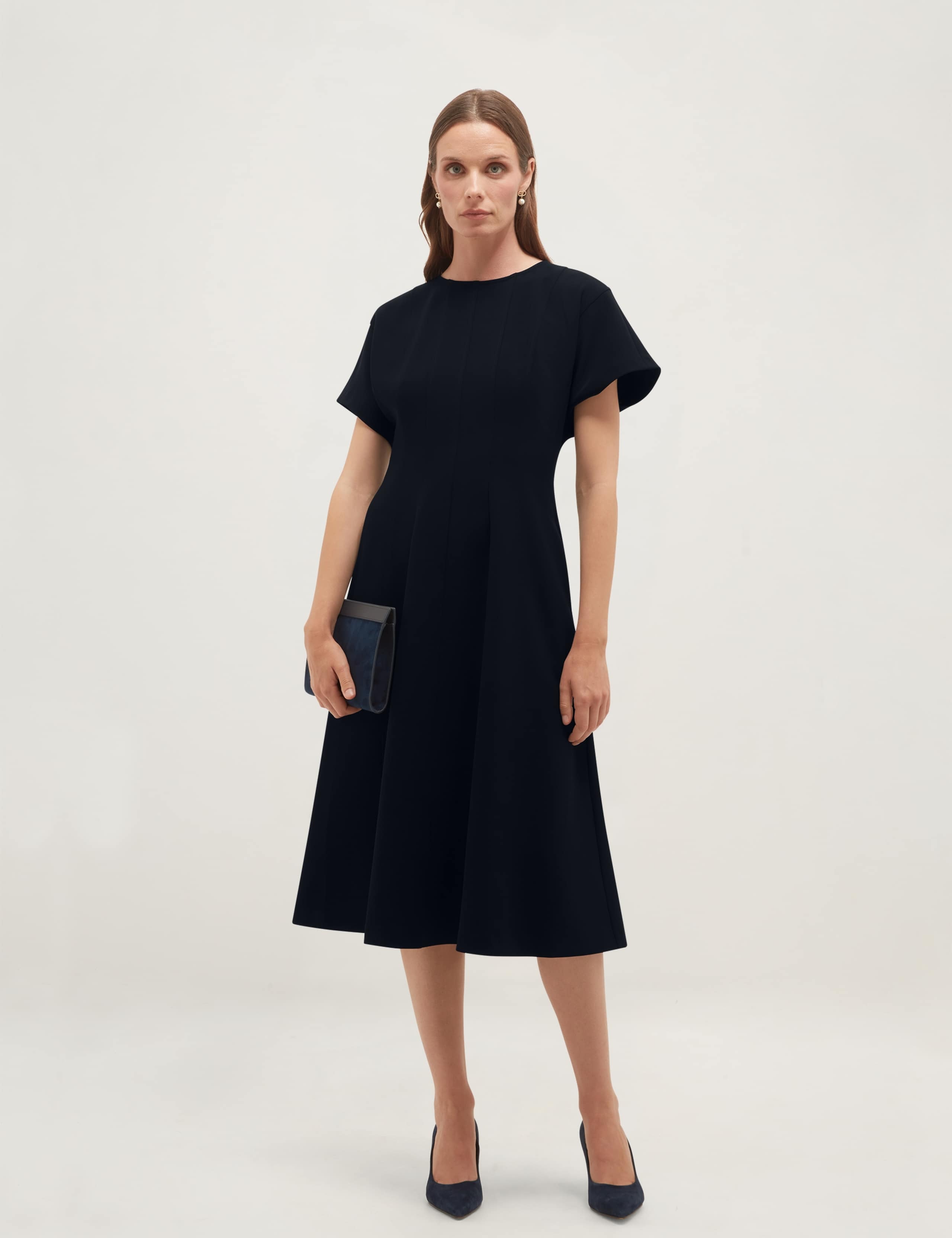 Midi Waisted Skater Dress 3 of 5