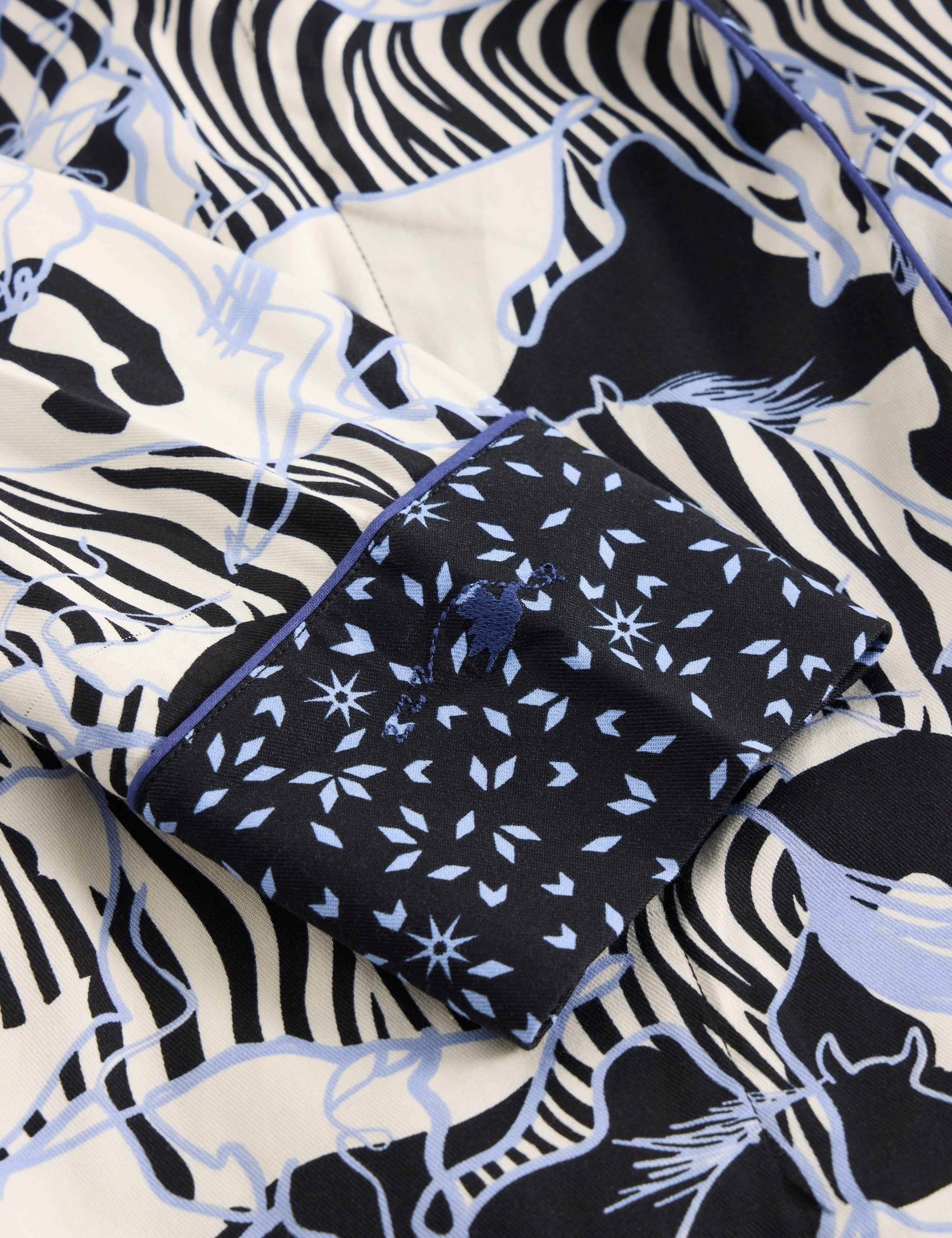 Cotton Rich Printed Dressing Gown 6 of 6