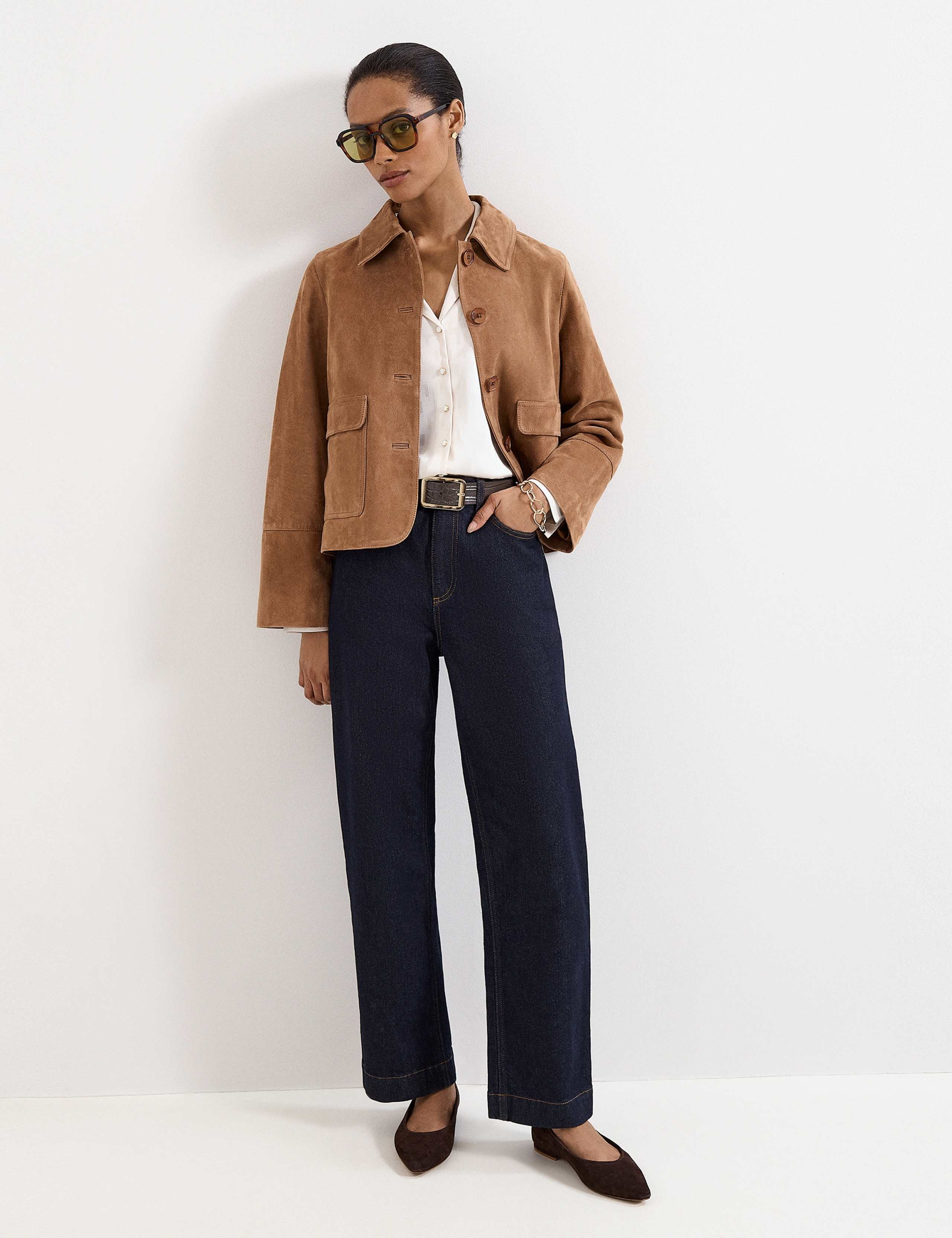 Mid Rise Straight Leg Jeans 4 of 7
