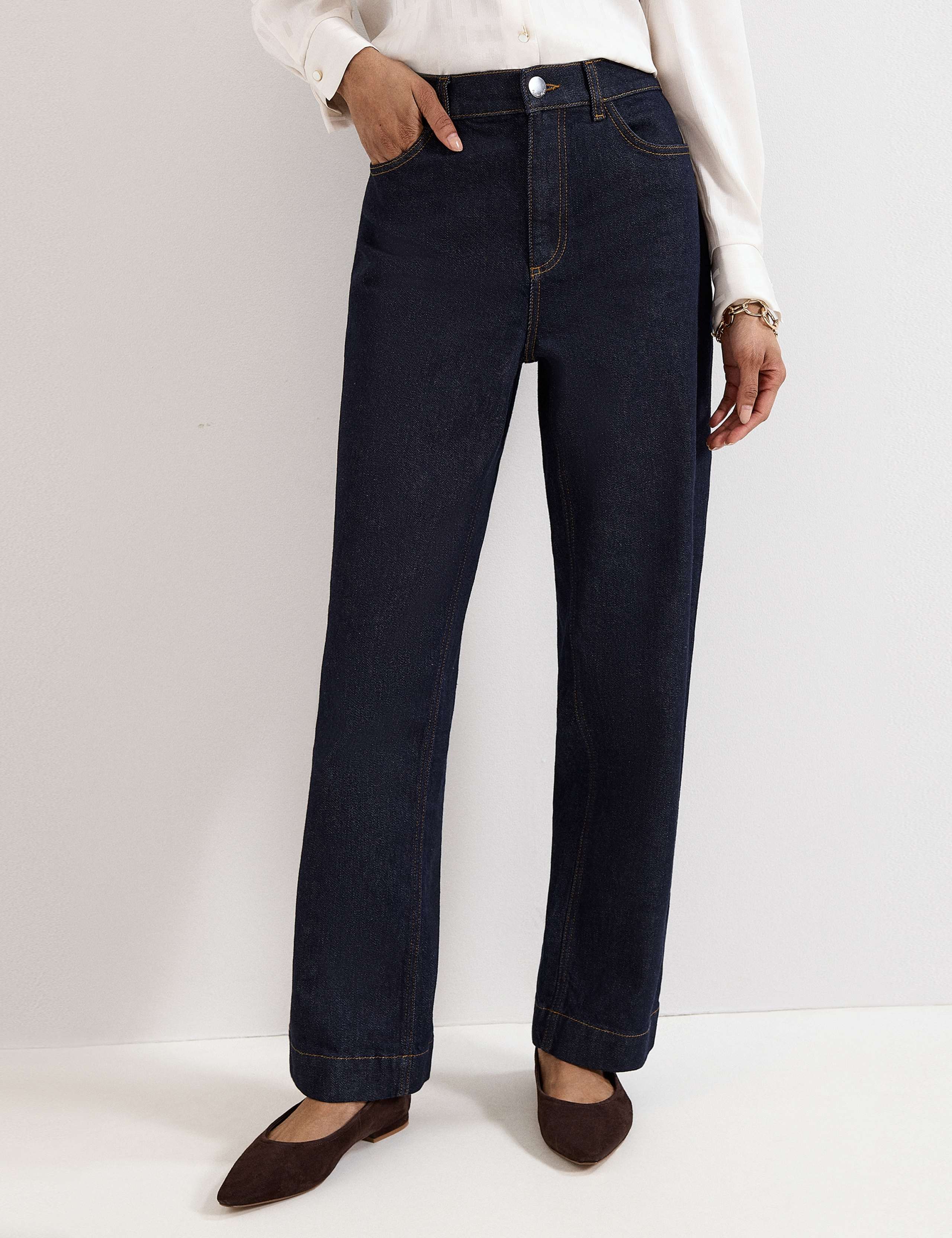 Mid Rise Straight Leg Jeans 5 of 7