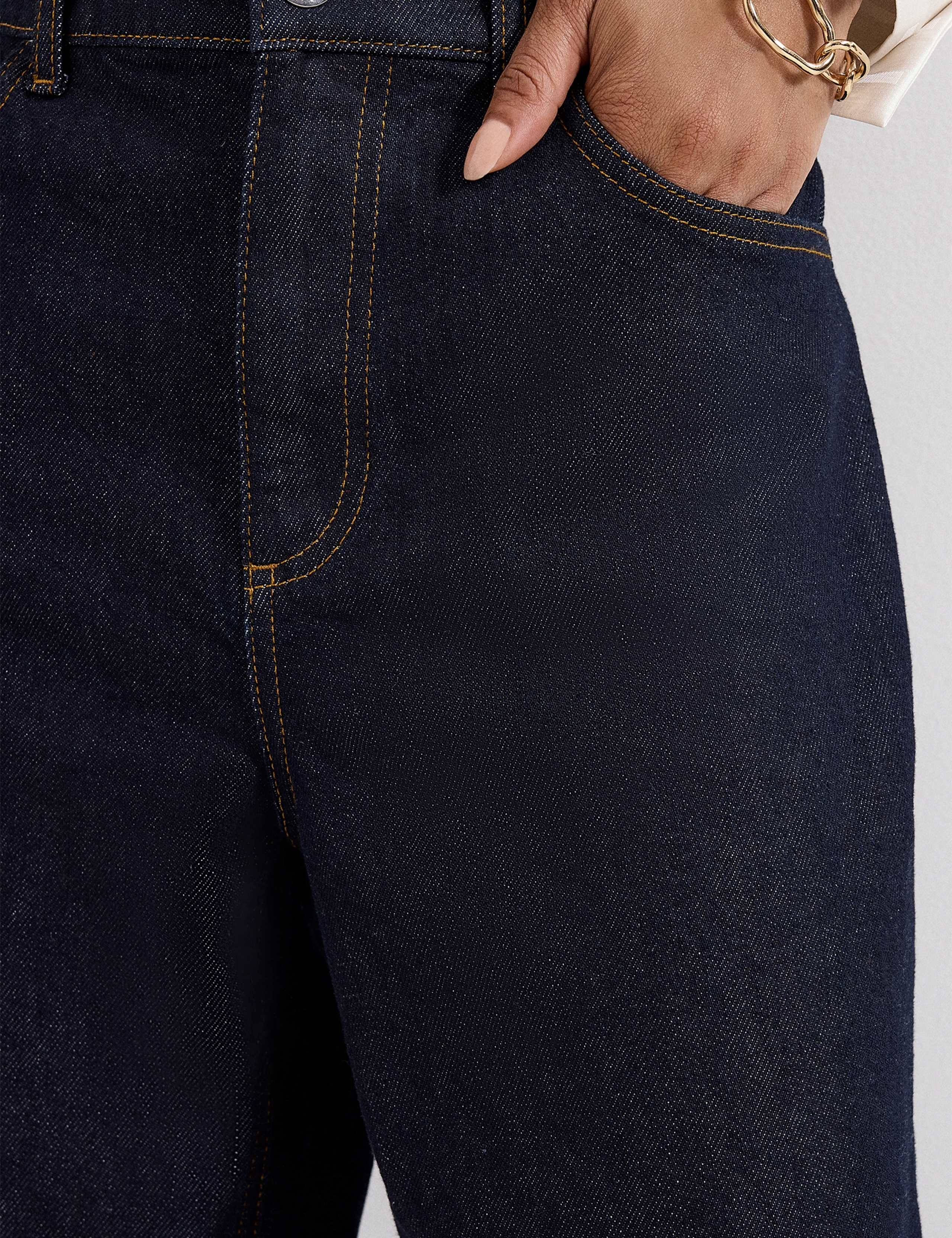 Mid Rise Straight Leg Jeans 6 of 7