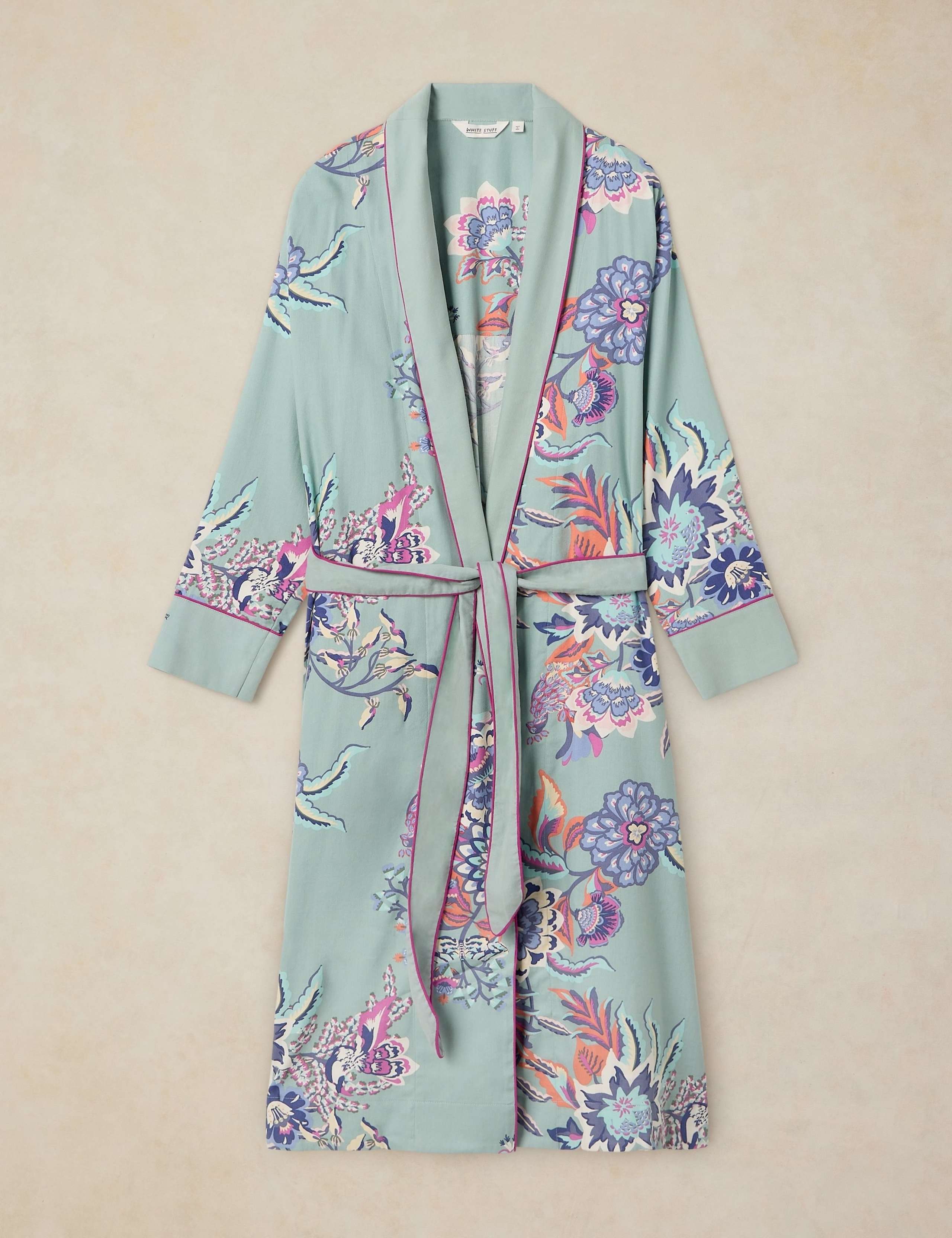Cotton Rich Printed Dressing Gown 2 of 6