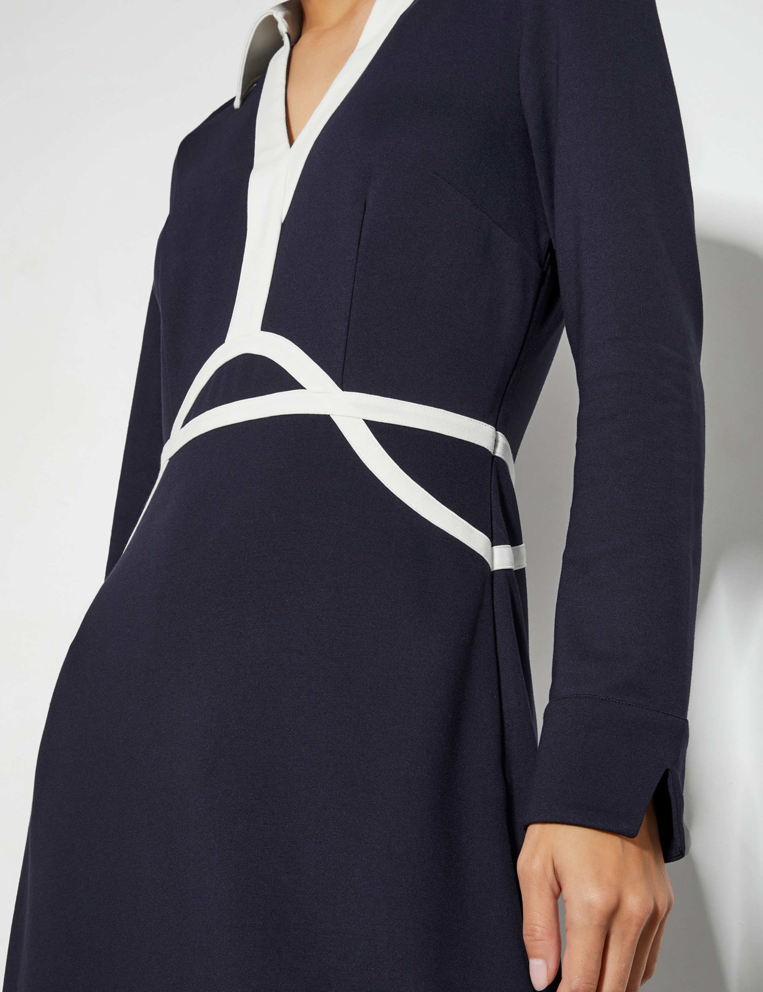 Jersey Collared Midi Shirt Dress 3 of 5