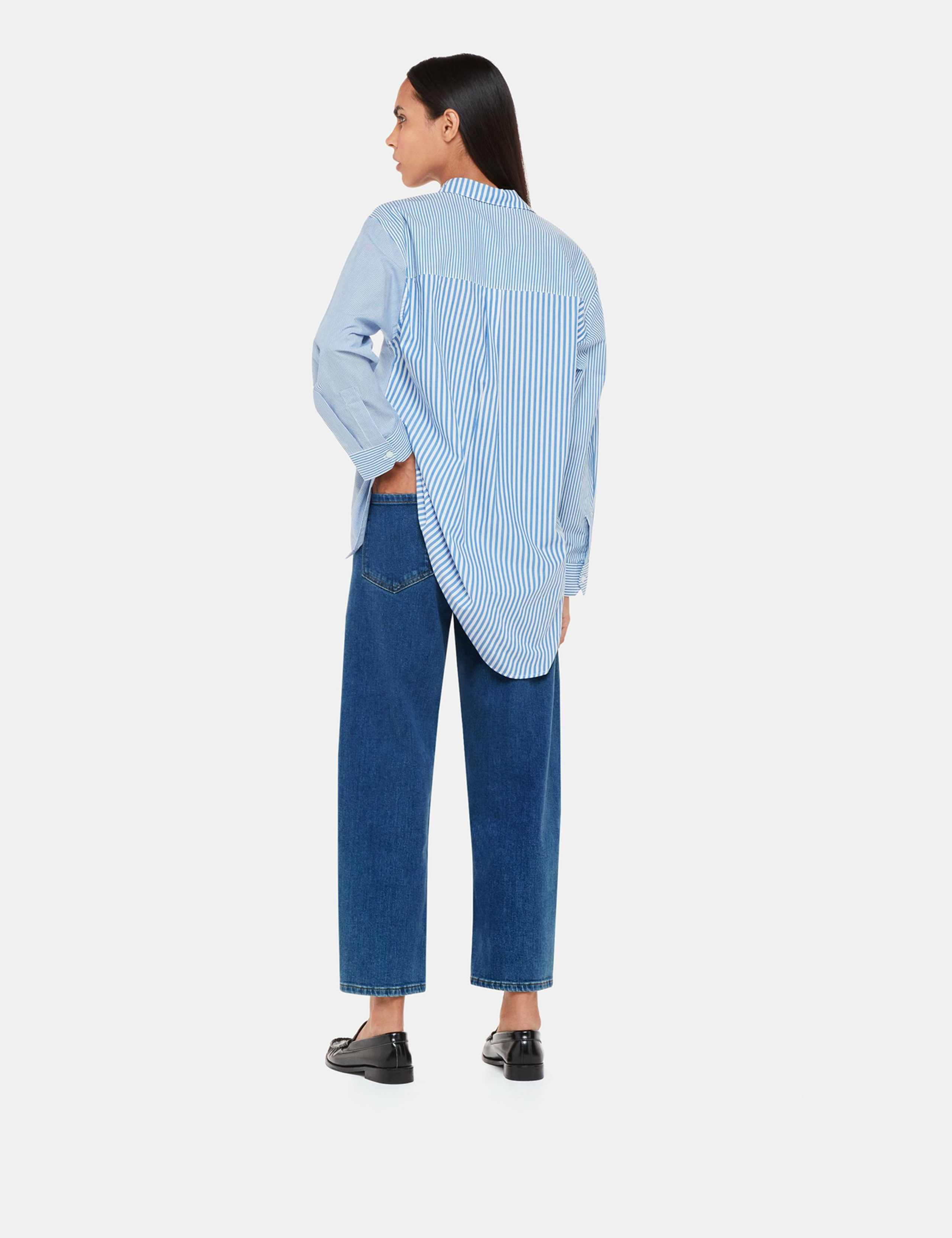 High Waisted Barrel Ankle Grazer Jeans 3 of 4