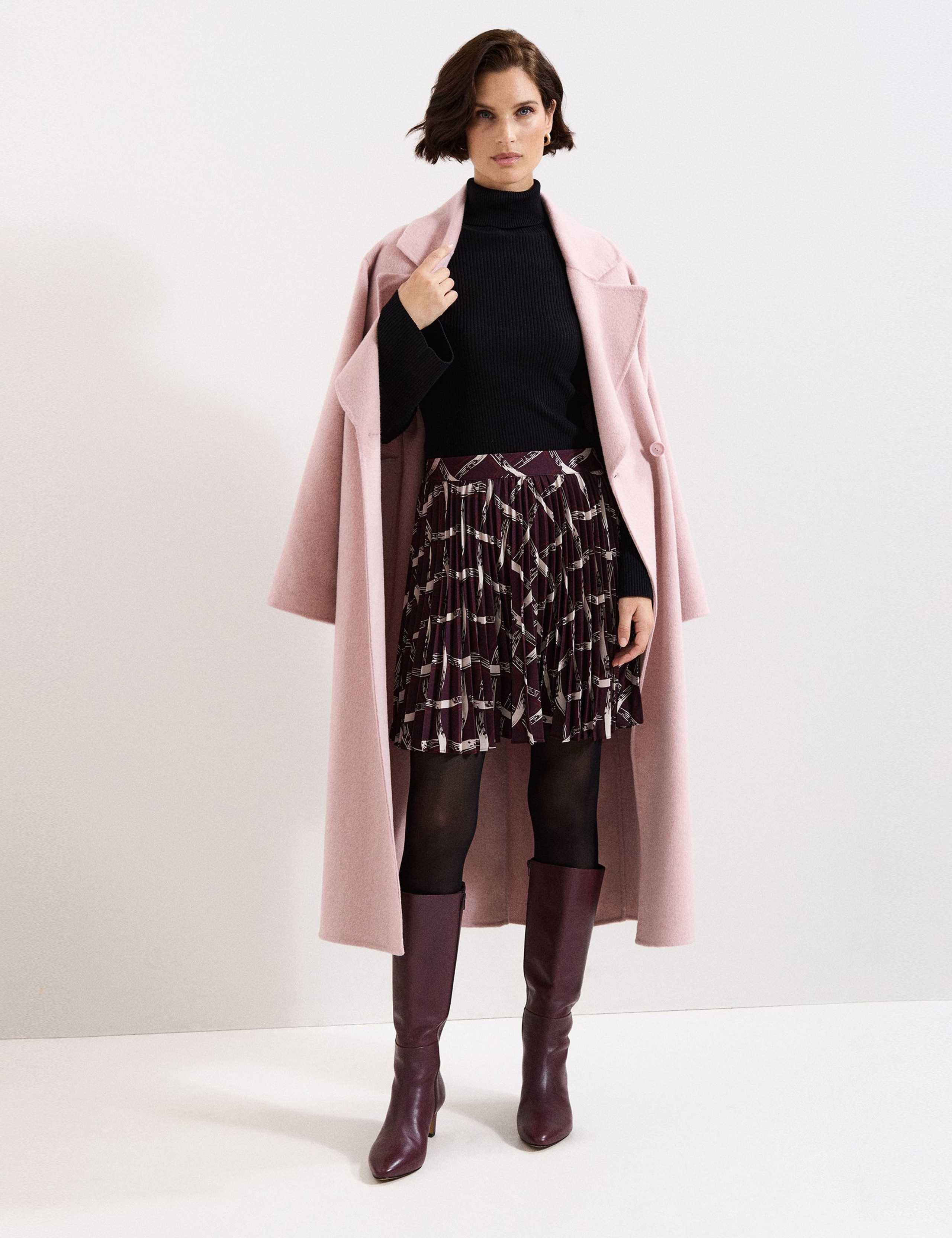 Checked Pleated Mini Skirt 3 of 7