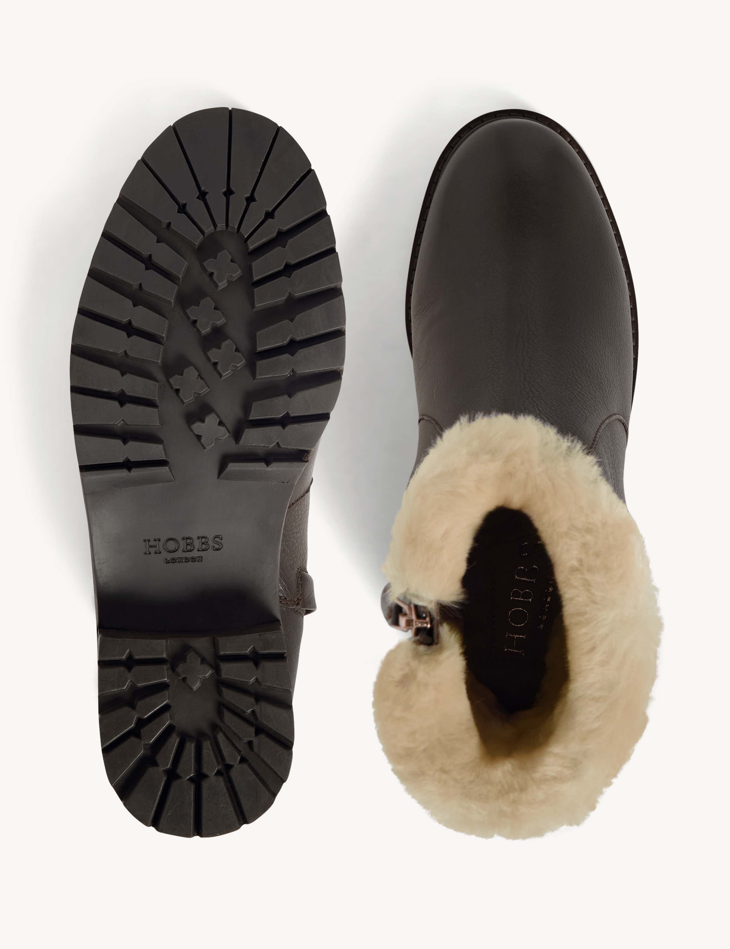 Leather Flat Ankle Boots 4 of 6