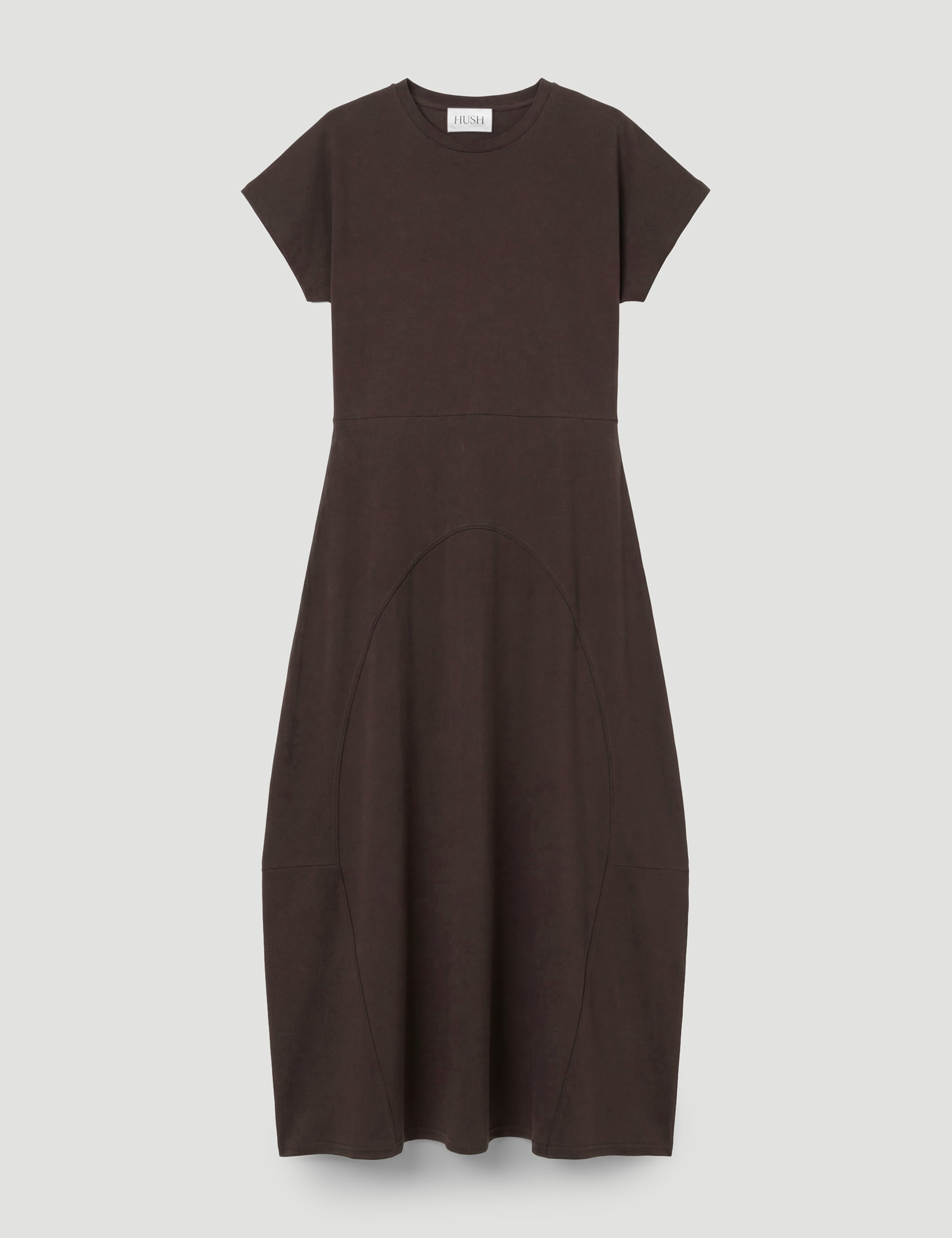 Jersey Crew Neck Midaxi Waisted Dress 2 of 5