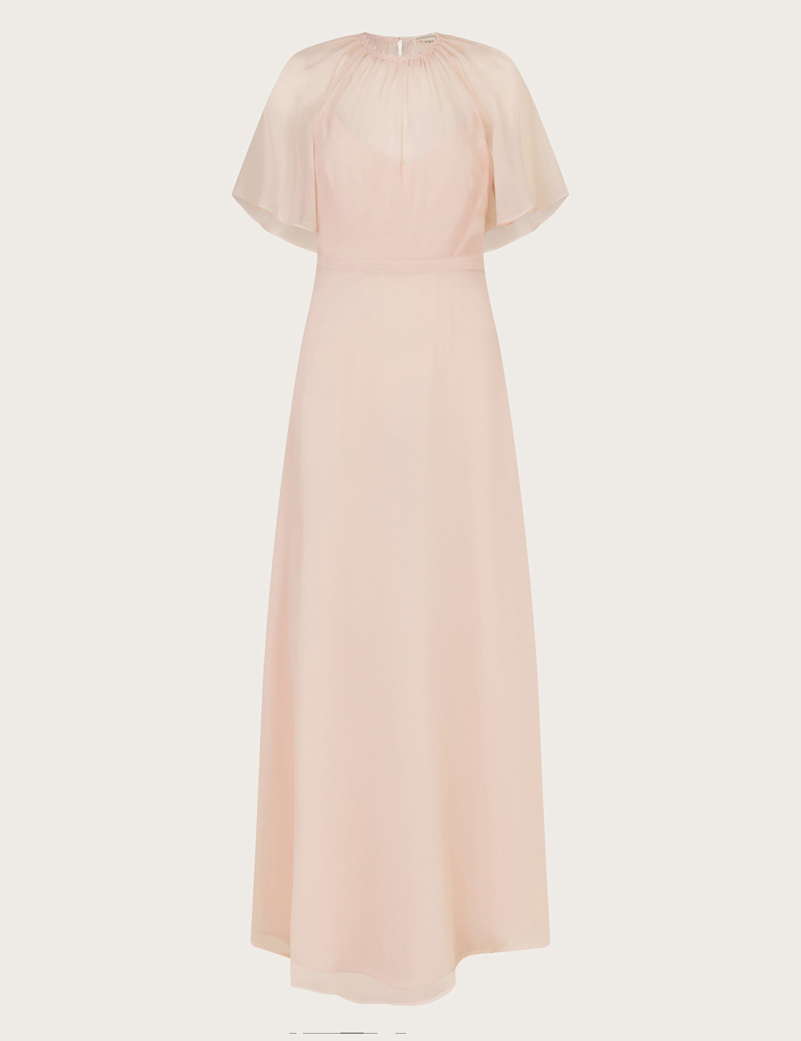 Round Neck Angel Sleeve Maxi Tea Dress 2 of 5