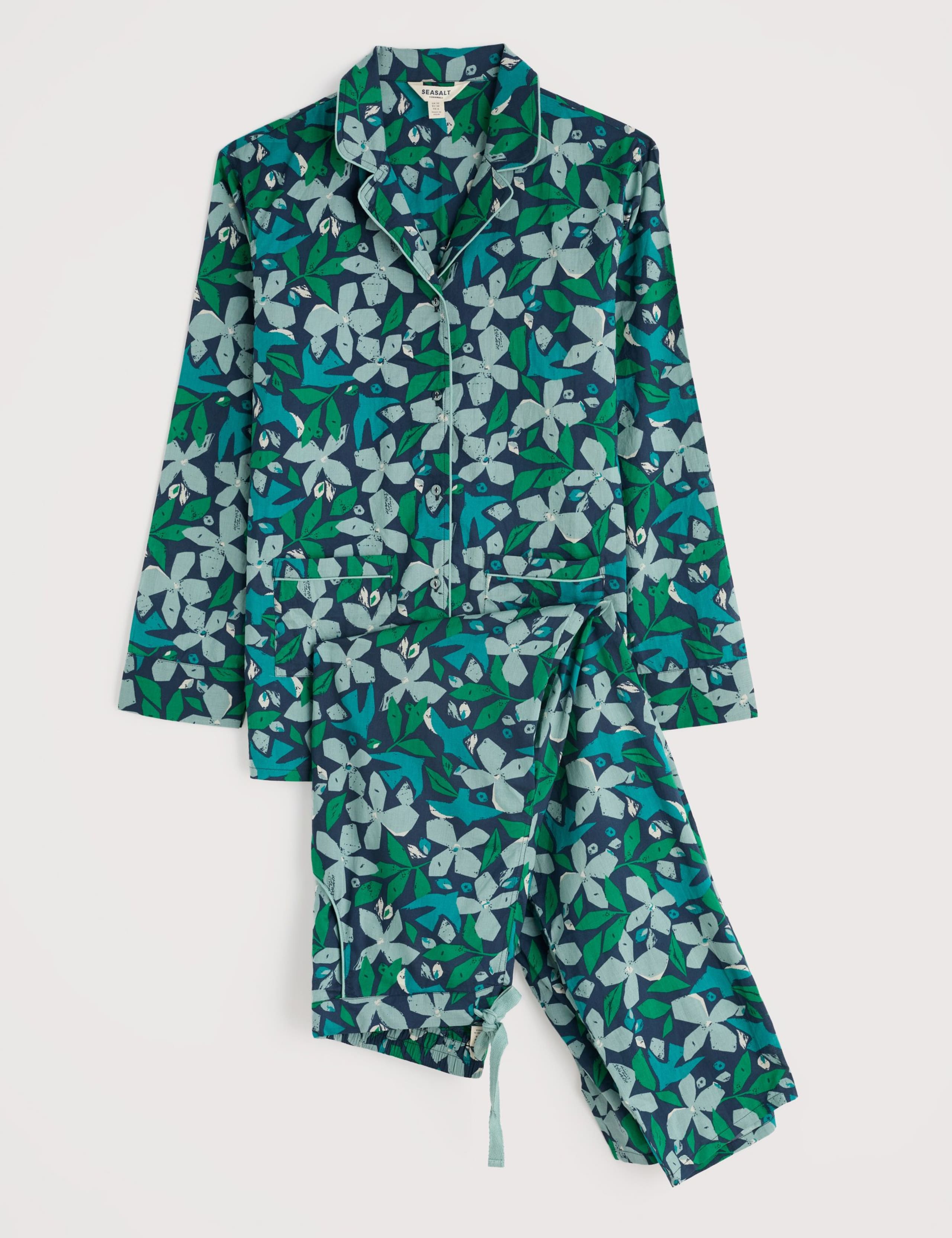 Pure Cotton Floral Pyjama Set 2 of 5