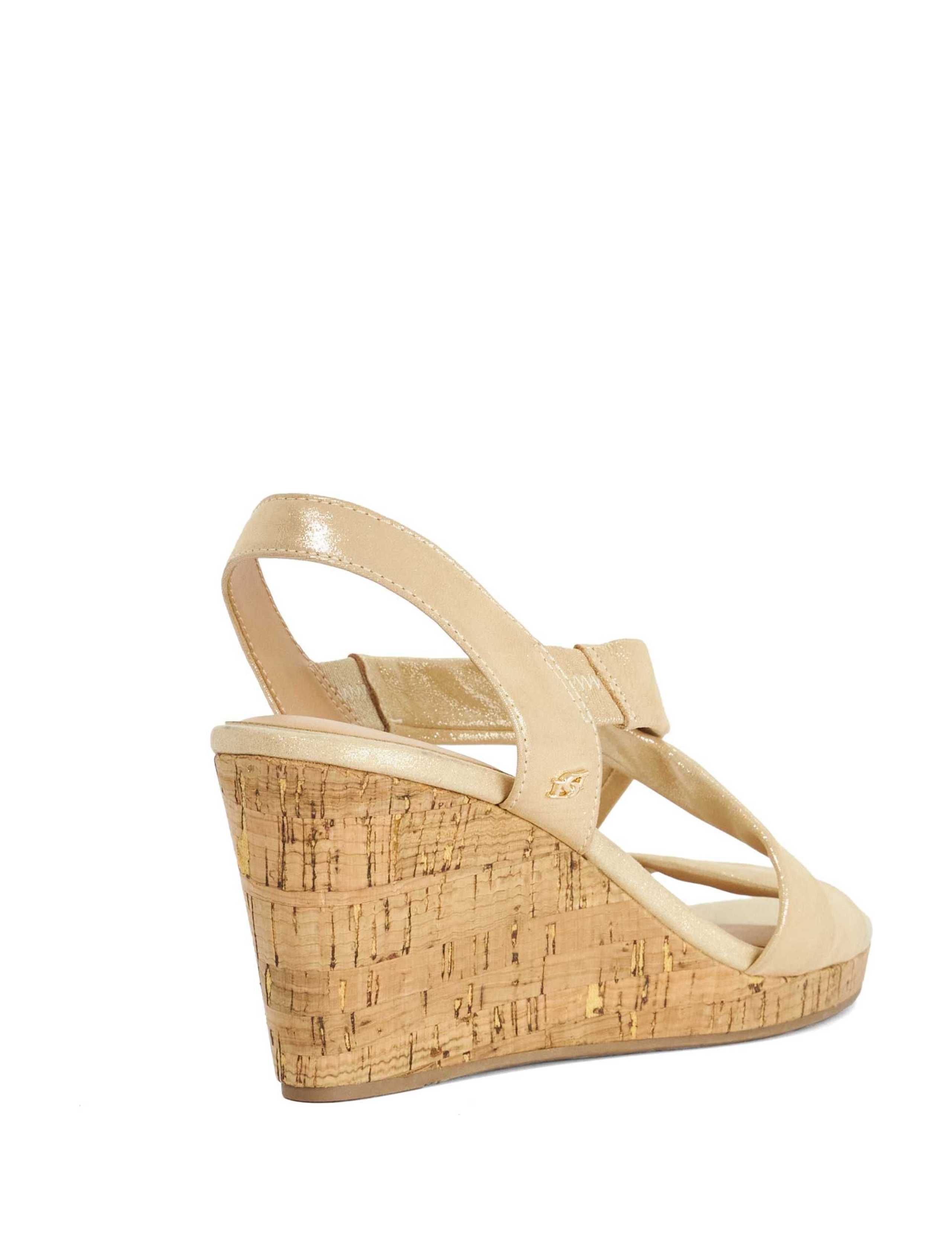 Leather Patent Wedge Sandals 2 of 6