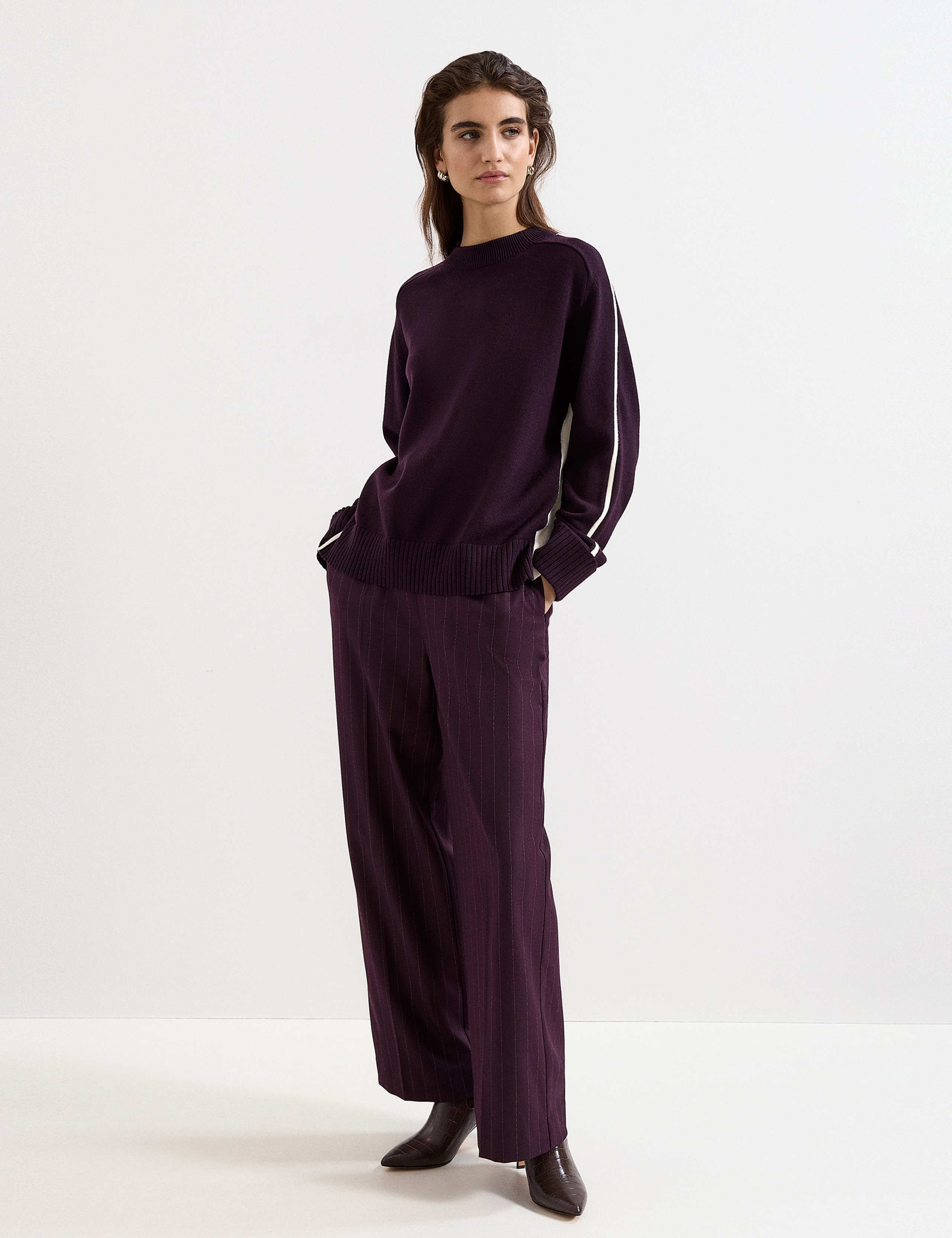 Funnel Neck Tipped Jumper 3 of 8