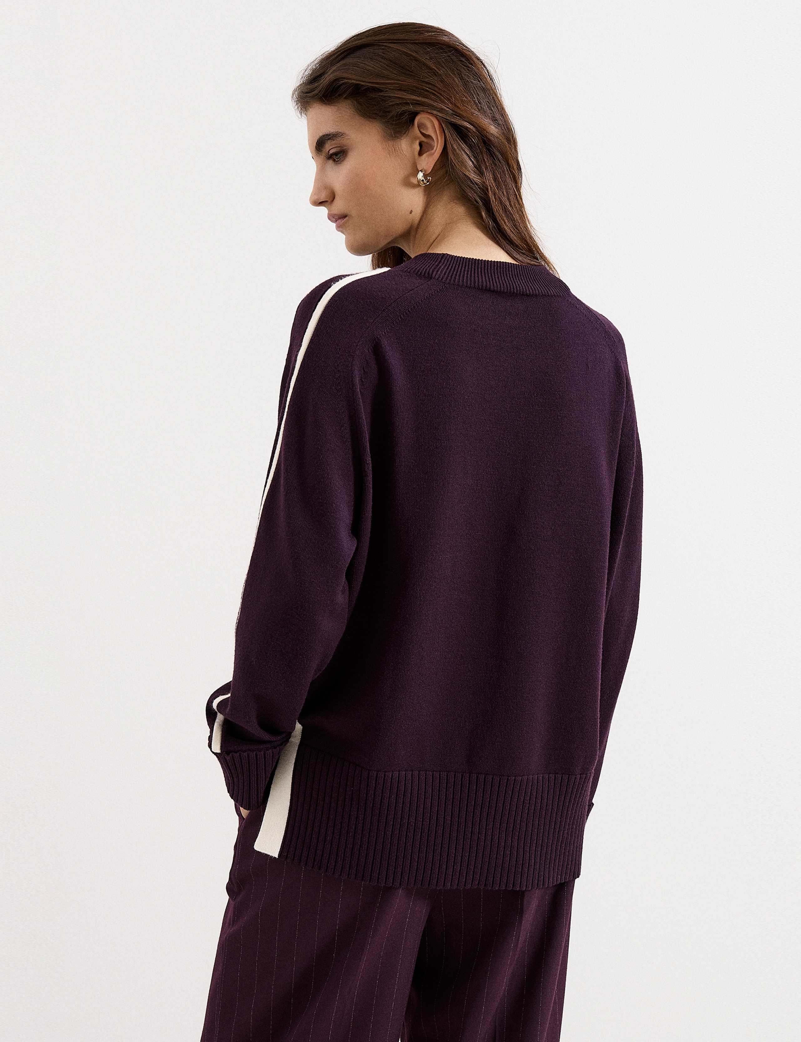 Funnel Neck Tipped Jumper 6 of 8