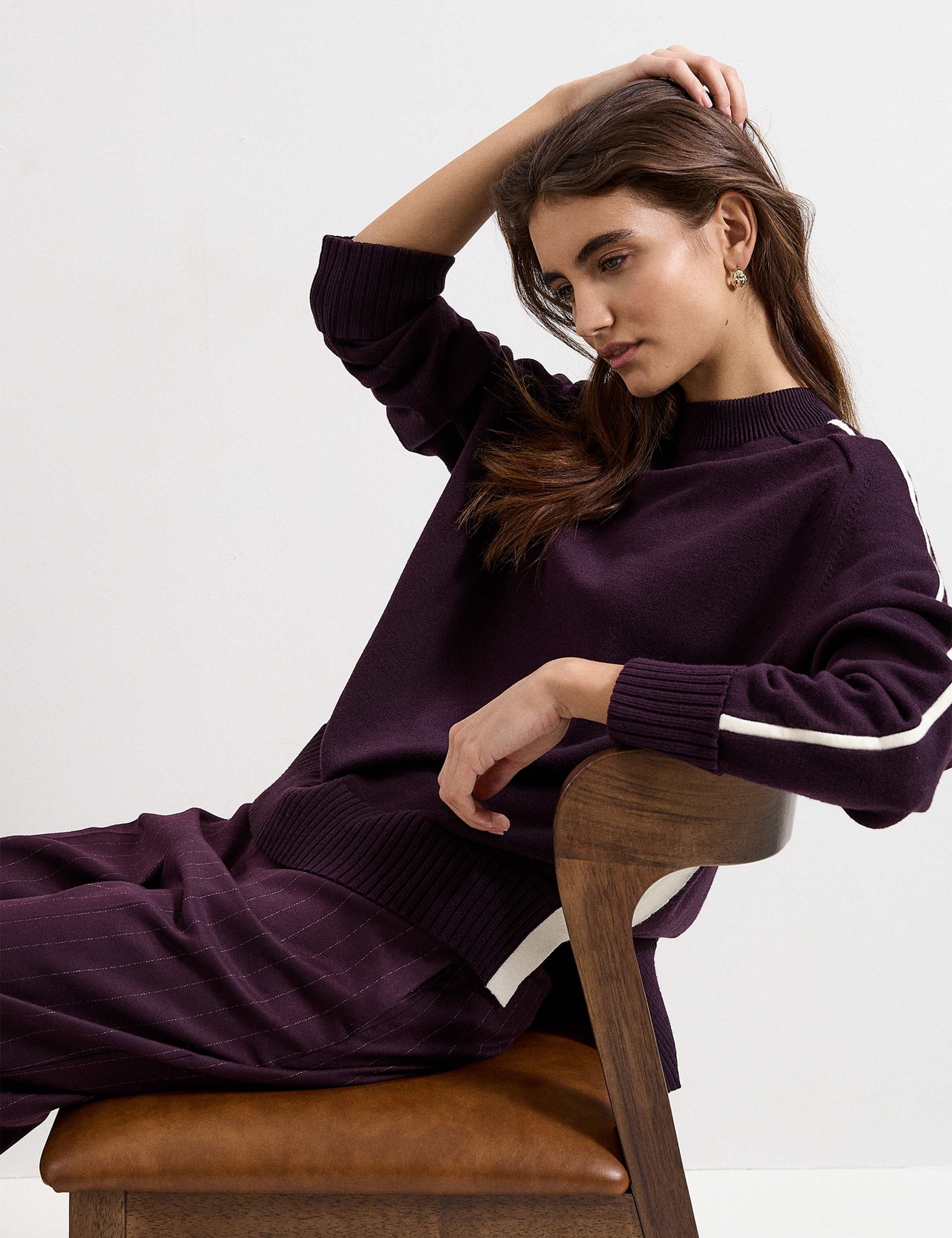 Funnel Neck Tipped Jumper 7 of 8