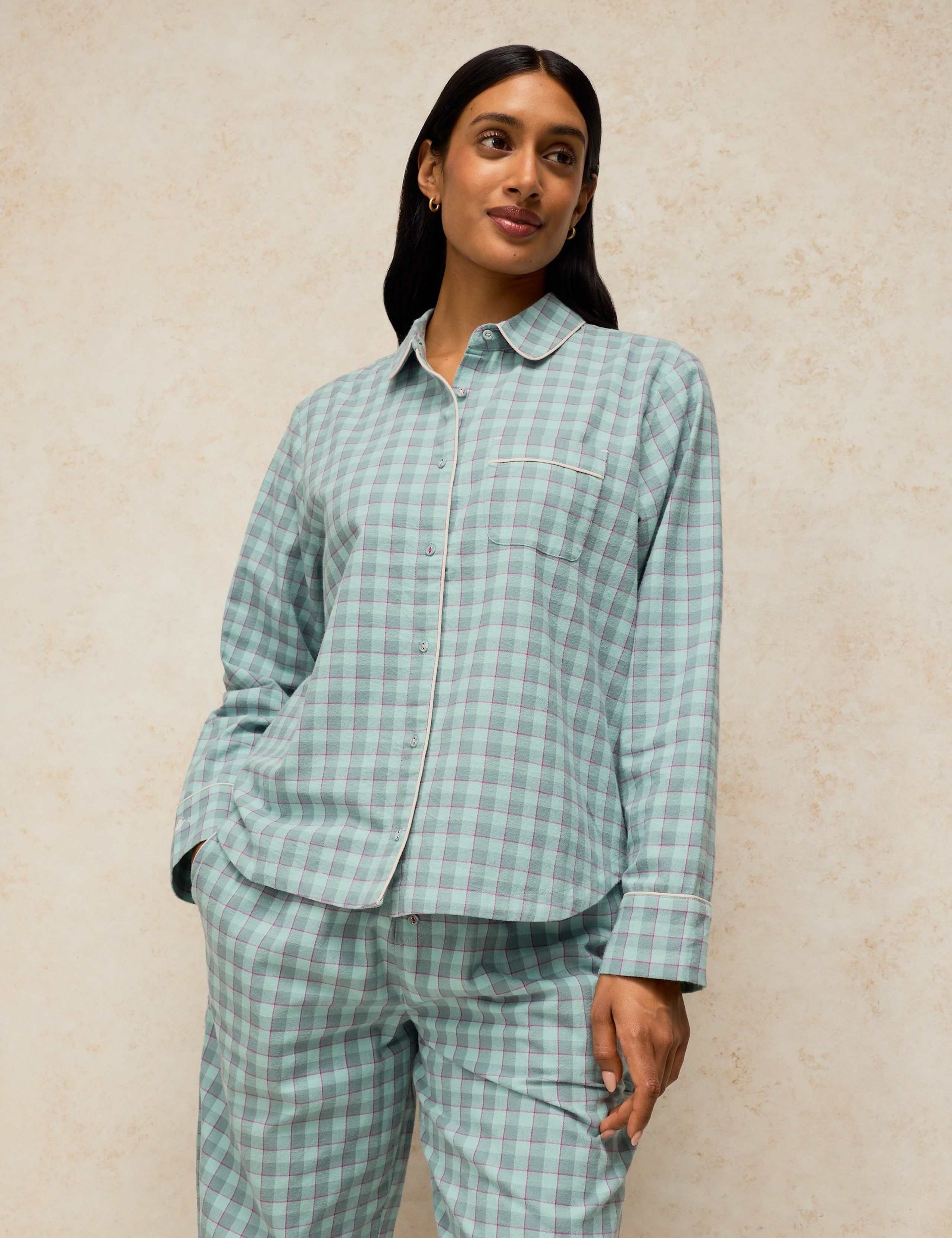 Cotton Rich Checked Pyjama Top 3 of 6