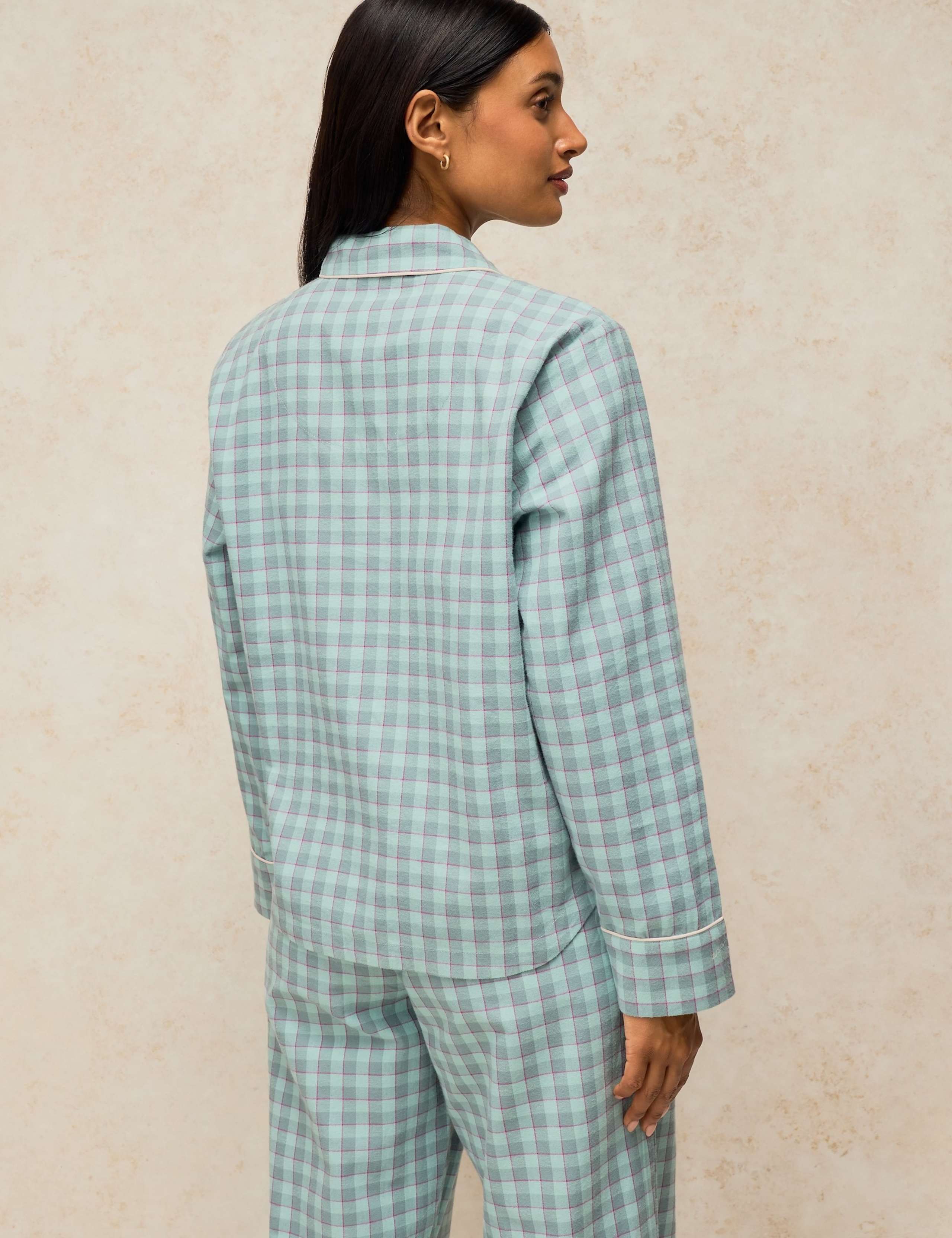 Cotton Rich Checked Pyjama Top 4 of 6